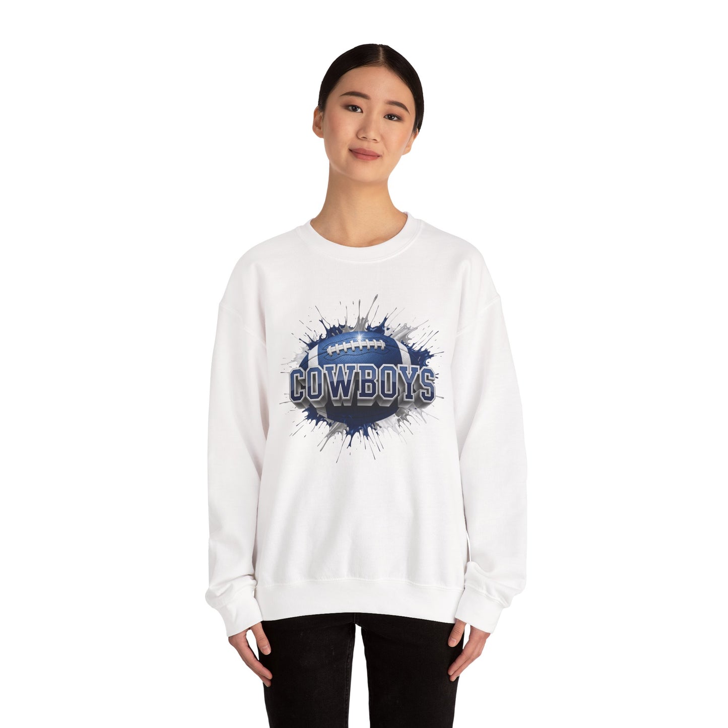 Dallas Football Sweatshirt, Dallas Team Sweatshirt, Football Gift for Dallas Fans, Game Day Sports Fan Football Apparel