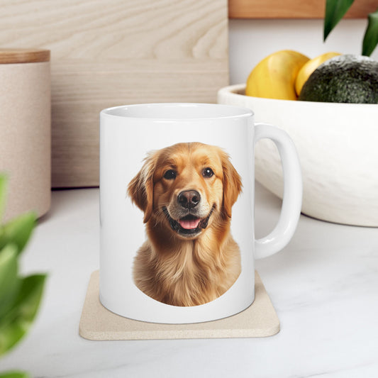 Golden Retriever Coffee Mug, Dog Lover Mug, Pet Parent Gift, Golden Retriever Mom Dad Cup 11oz or 15oz, Dog Lover Gift