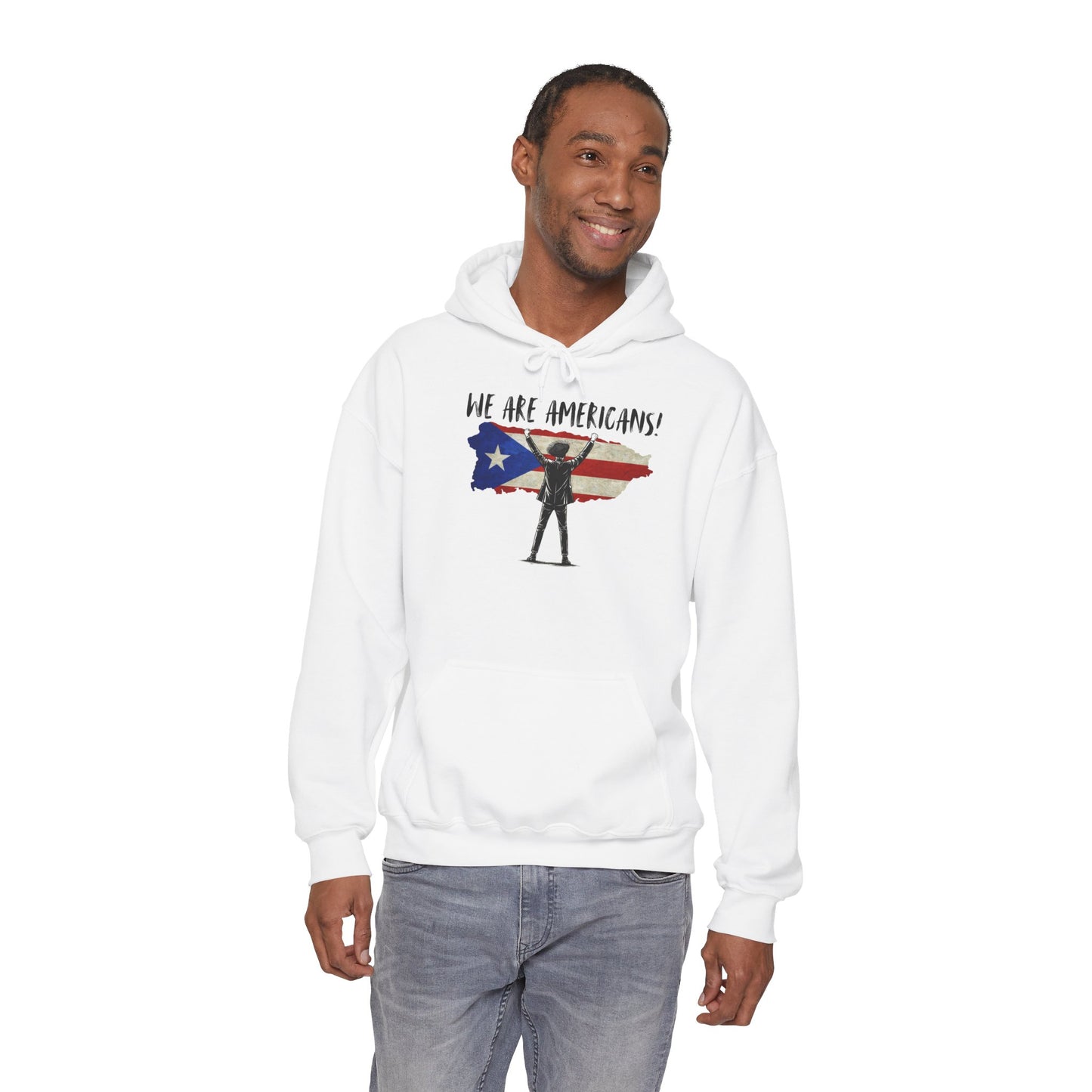 Benito We are Americans Hoodie, Benito Bowl, Football Fan Gift, Puerto Rico Boricua Heritage Culture Pride Hoodie