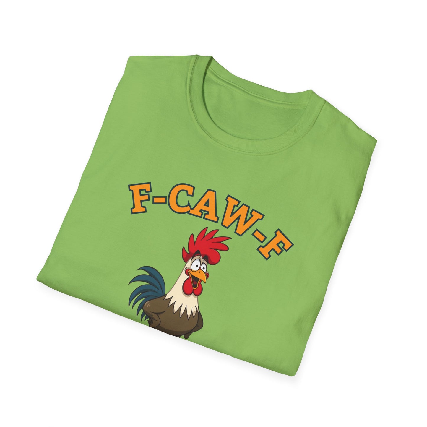 Funny F-CAW-F Rooster T-Shirt, Rooster Lover Shirt, Chicken Tee, Humorous Top, Fun Bird Apparel, Gift for him, Gift for her, Funny Shirt
