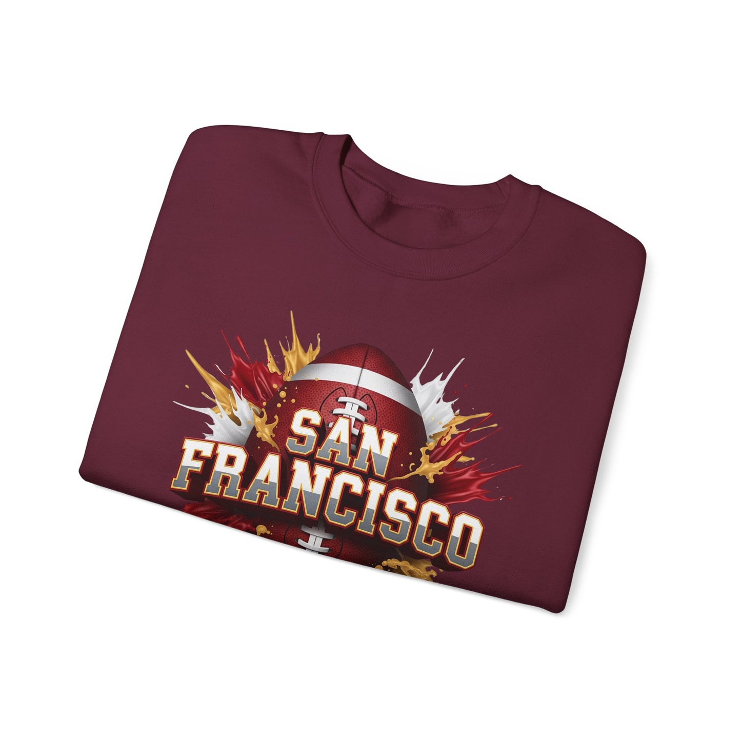 San Francisco Football Sweatshirt, San Francisco Team Sweatshirt, Football Gift for San Fran Fans, Game Day Fan Apparel, Football Fan Gift