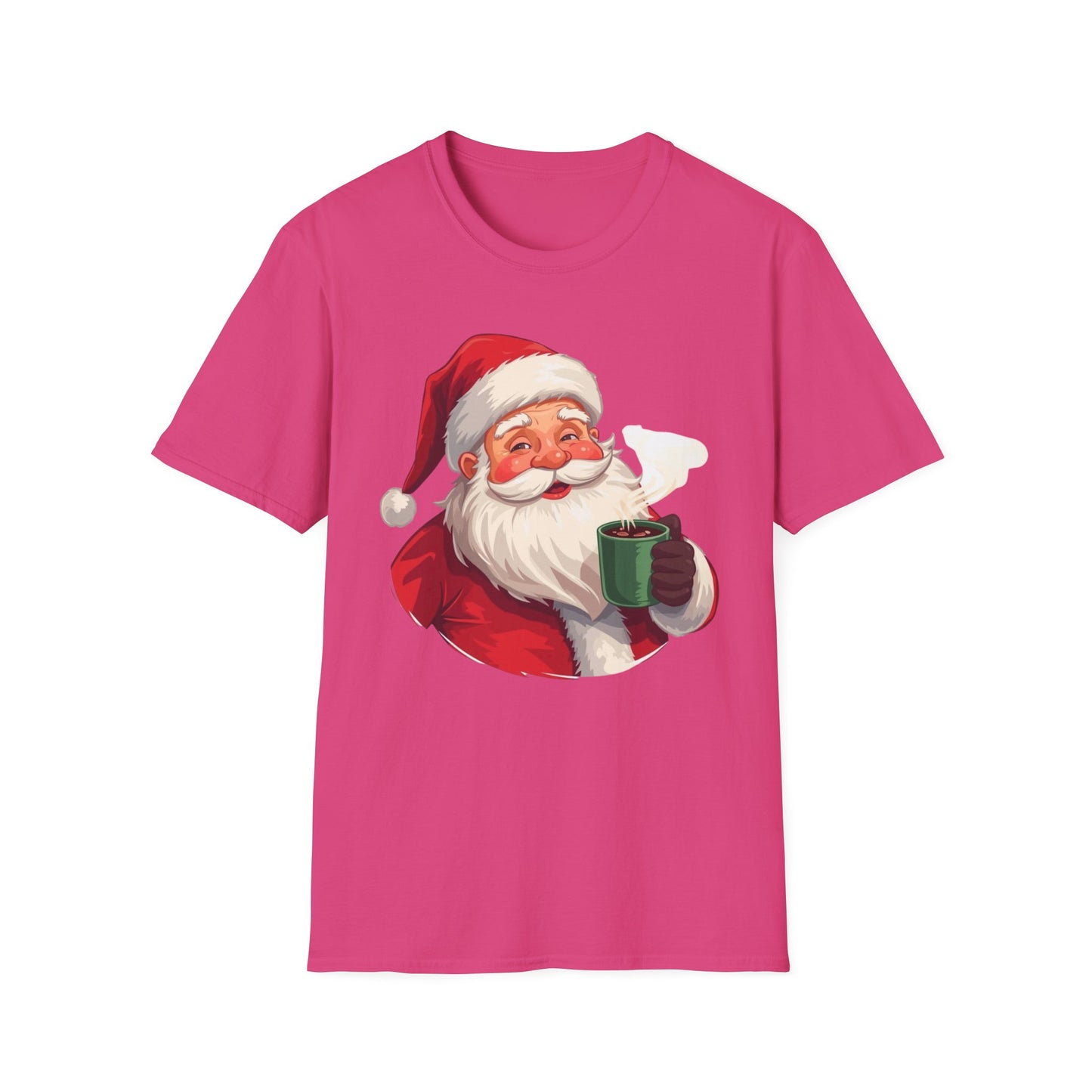 Santa enjoying Hot Chocolate Shirt, Family Christmas Shirts, Christmas T Shirt, Holiday Shirt, Cute Xmas Shirt for the family, Holiday Gift