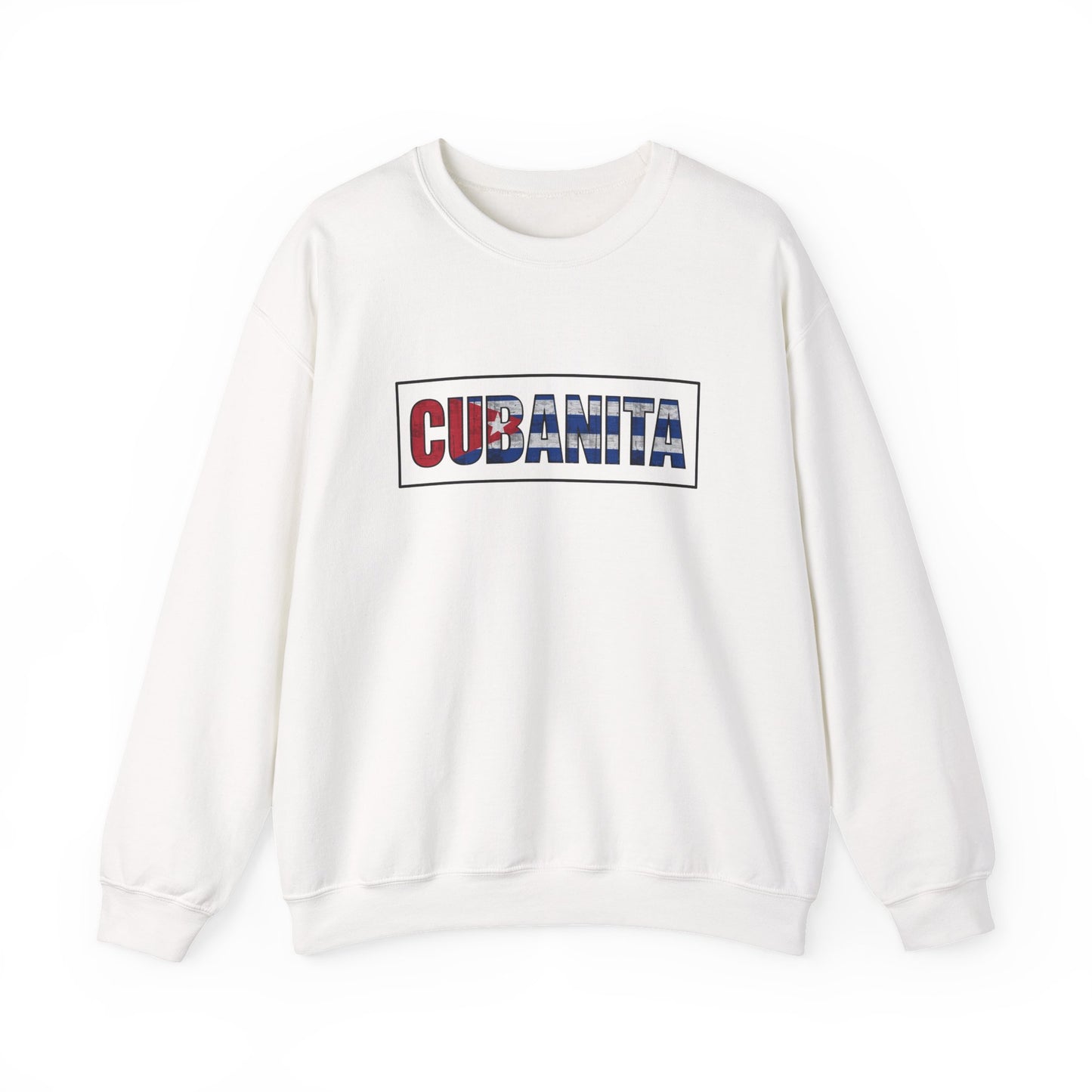 CUBANITA Sweatshirt – Cuban Flag Sweatshirt for Women, Latina Pride Sweatshirt, Cuba Heritage Top, Cuban Culture Graphic Sweatshirt