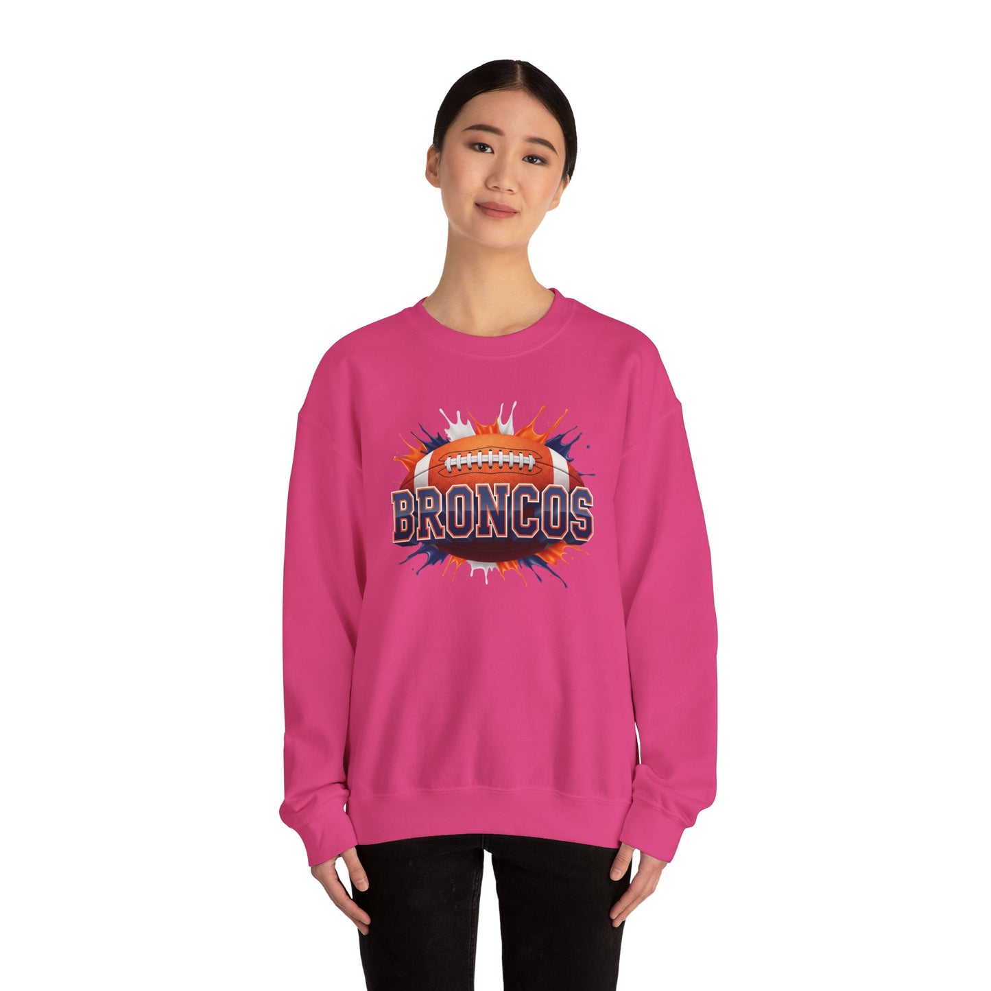 Denver Football Sweatshirt, Denver Team Sweatshirt, Football Gift for Denver Fans, Game Day Sports Fan Football Apparel