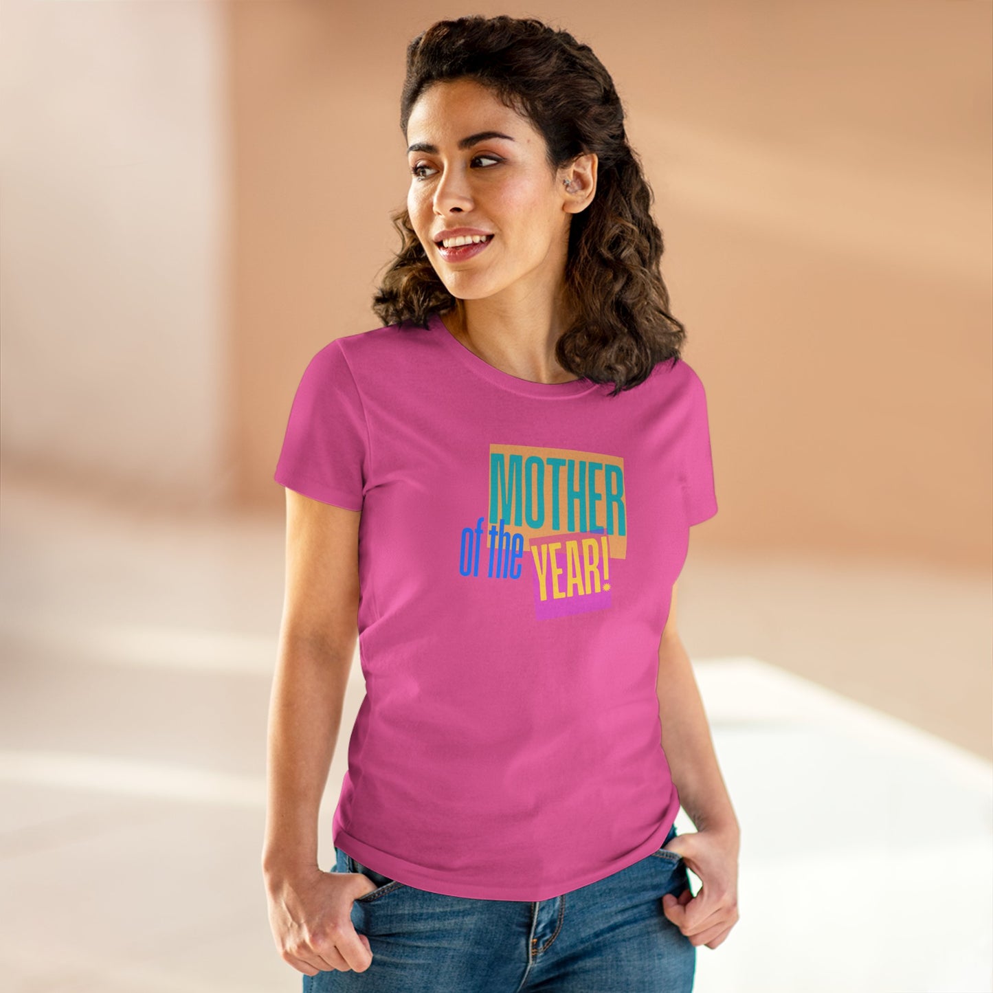 Mother of the Year! T-Shirt, Gift for Mom, Cute Summer Top, Mother's Day Gift, Family Gatherings, Casual Wear, Mom's Birthday