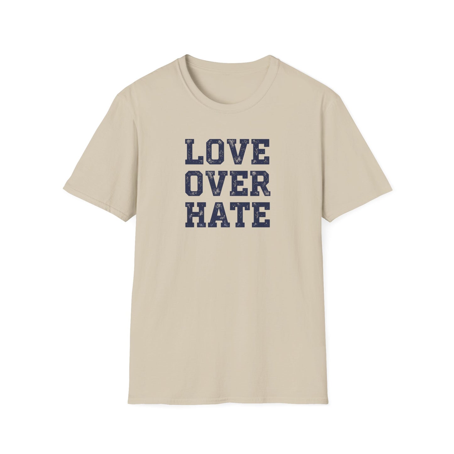 Love Over Hate T-Shirt – Inspirational Christian Shirt, Positive Message Tee, Motivational Faith Apparel