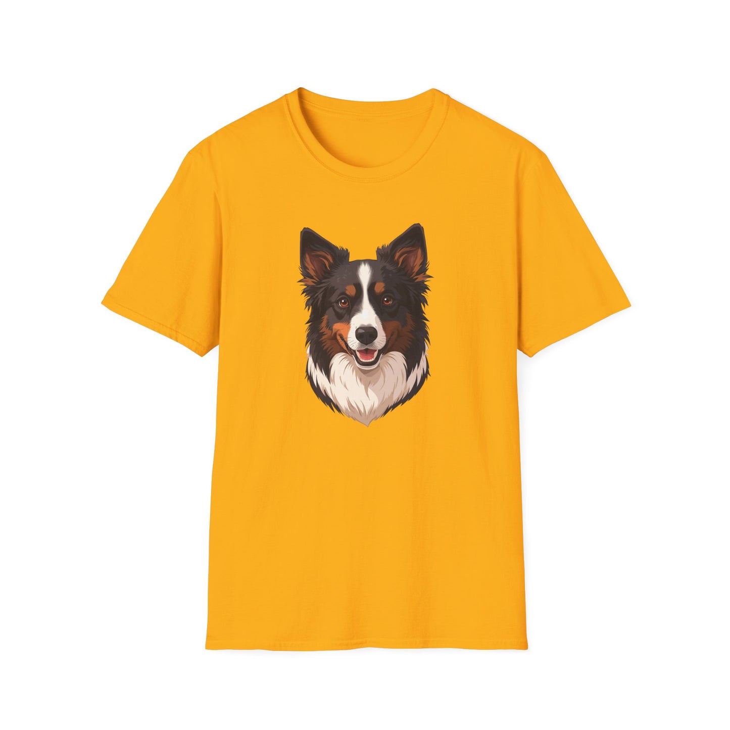 Border Collie Dog Portrait Shirt – Border Collie Dog Lover Gift, Cute Dog Mom Tee, Dog Dad Shirt, Pet Breed Apparel