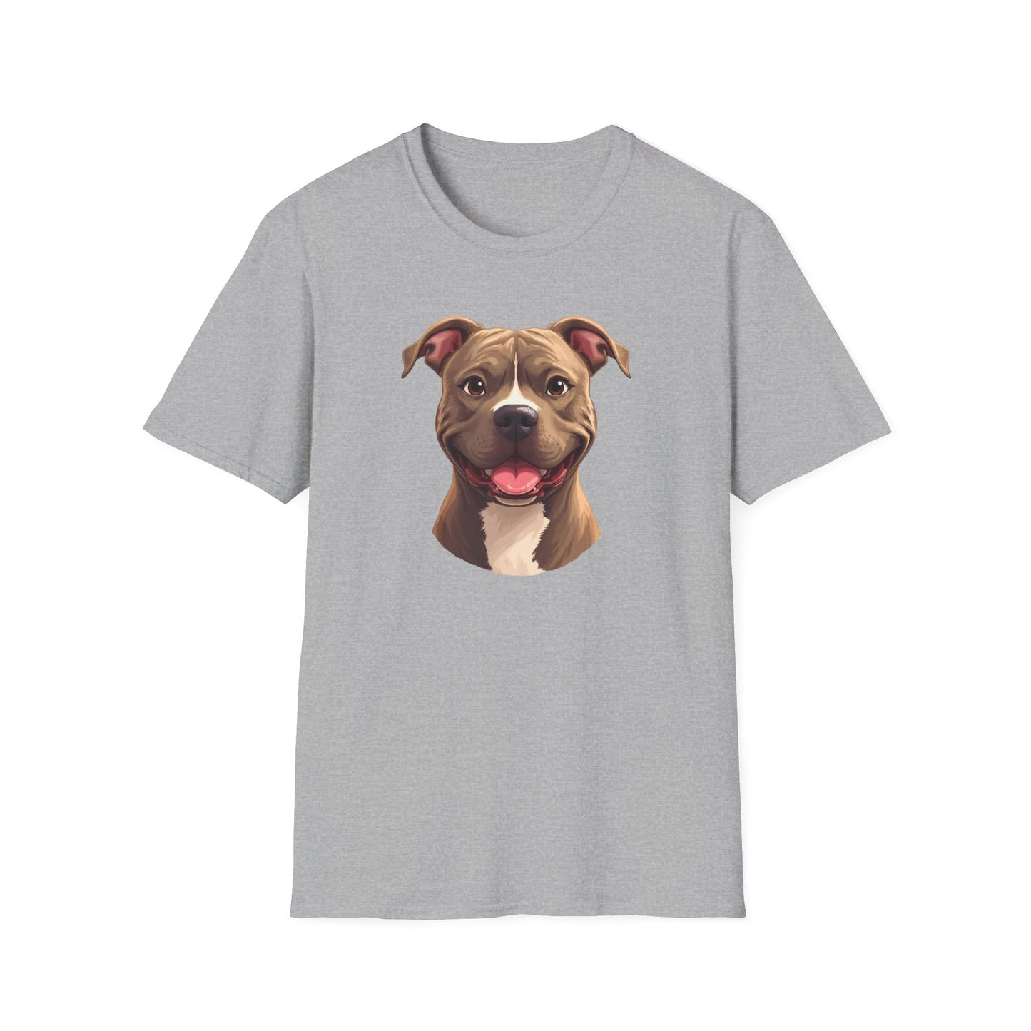 Pit Bull Terrier Dog Portrait Shirt – Pitbull Dog Lover Gift, Cute Dog Mom Tee, Dog Dad Shirt, Pet Breed Apparel