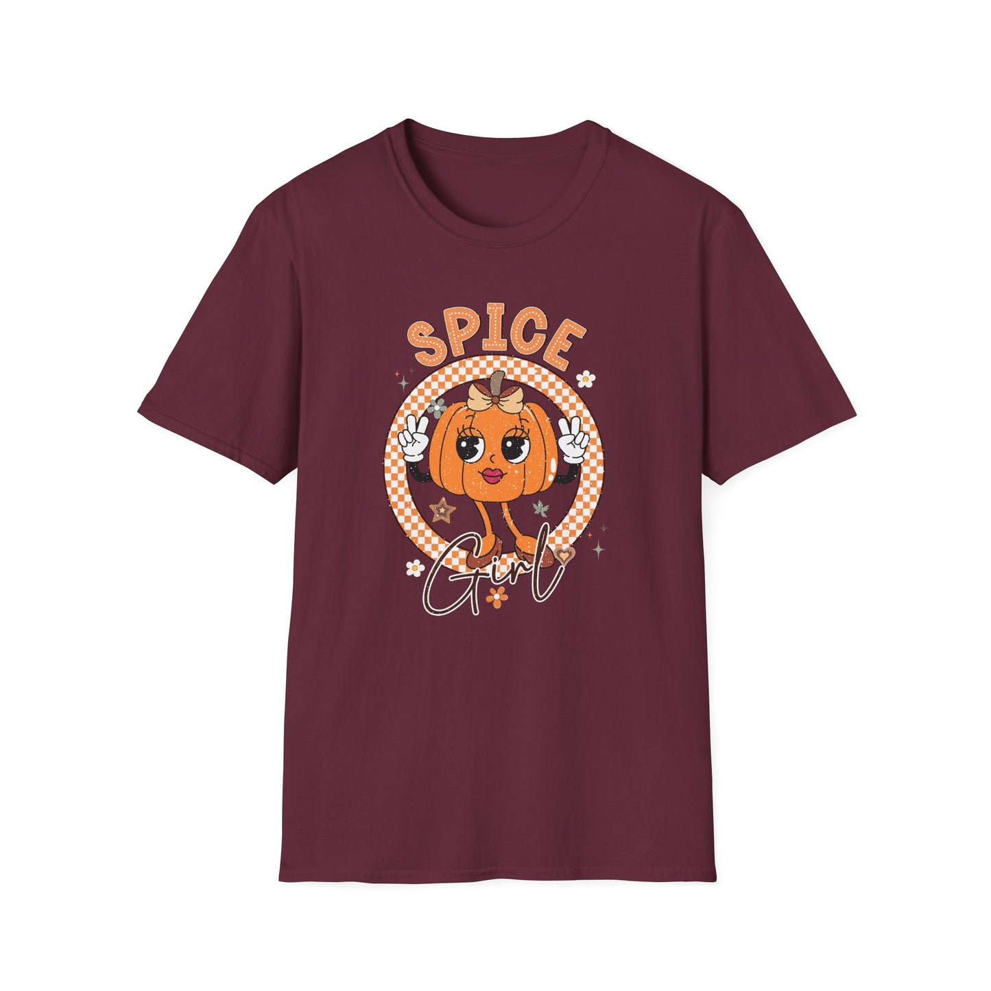 Spice Girl Pumpkin Fall T-Shirt - Cute Women's Autumn Tee, Thanksgiving Shirt, Lady Pumpkin Spice Girl Tee, Cozy Fall Tee for Her