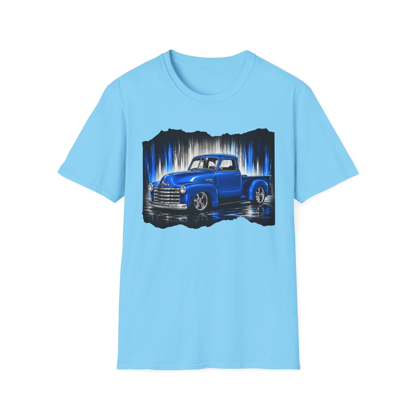 Vintage Truck Shirt, Blue Pickup Truck Tee, Classic Truck Graphic Shirt, Truck Enthusiast Gift, Retro Auto Unisex Tee