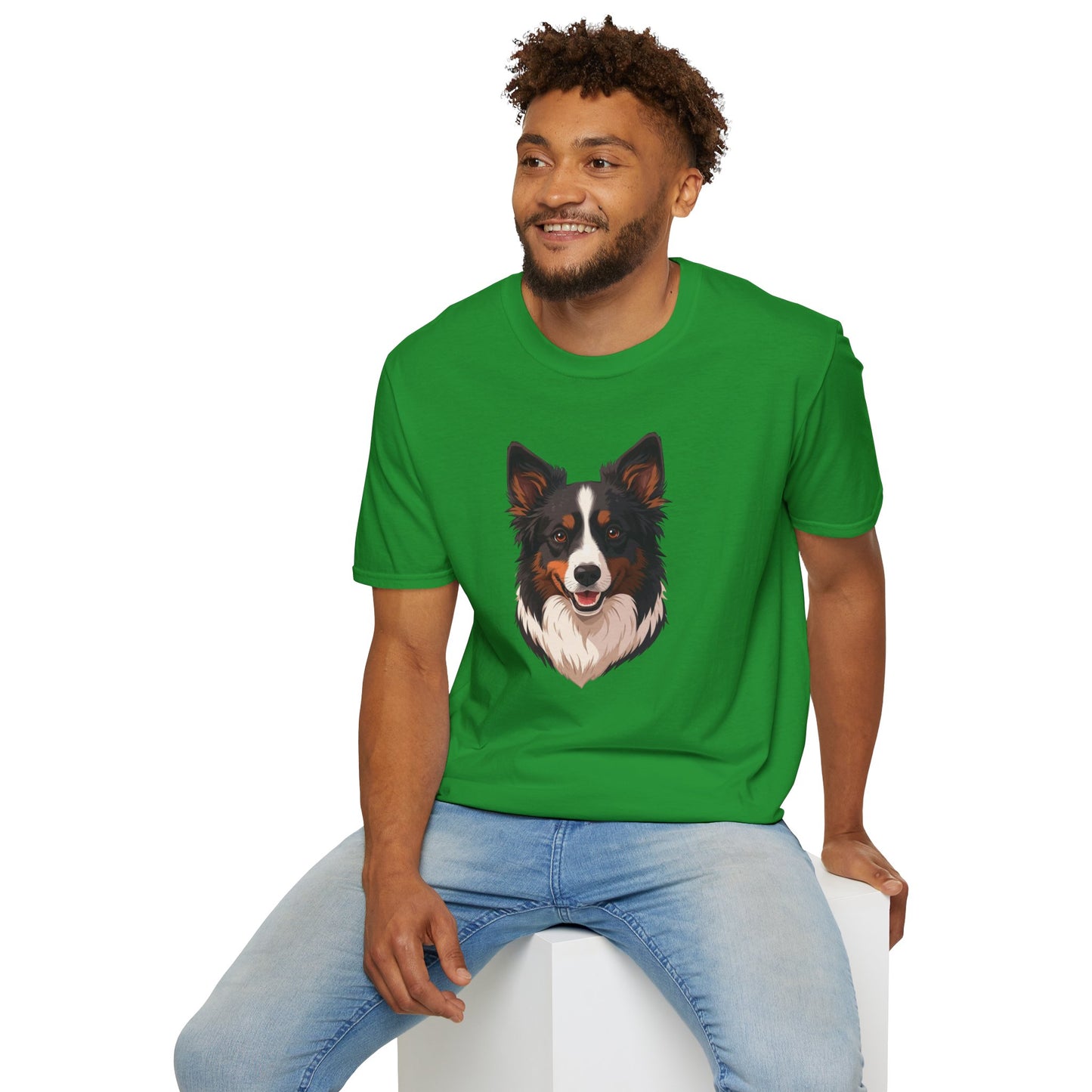 Border Collie Dog Portrait Shirt – Border Collie Dog Lover Gift, Cute Dog Mom Tee, Dog Dad Shirt, Pet Breed Apparel