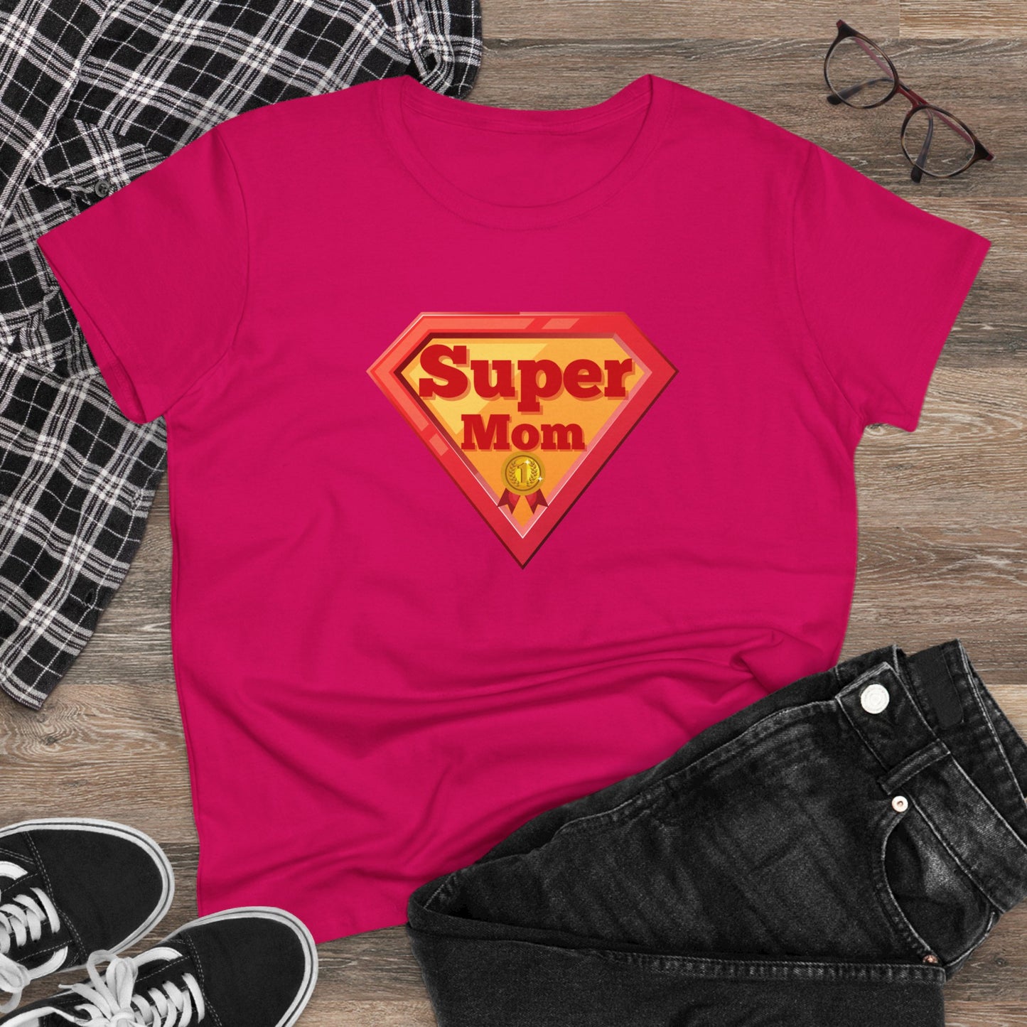 Supermom T-Shirt, Gift for Mom, Cute Summer Top, Mother's Day Gift, Family Gatherings, Casual Wear, Mom's Birthday, Supermom