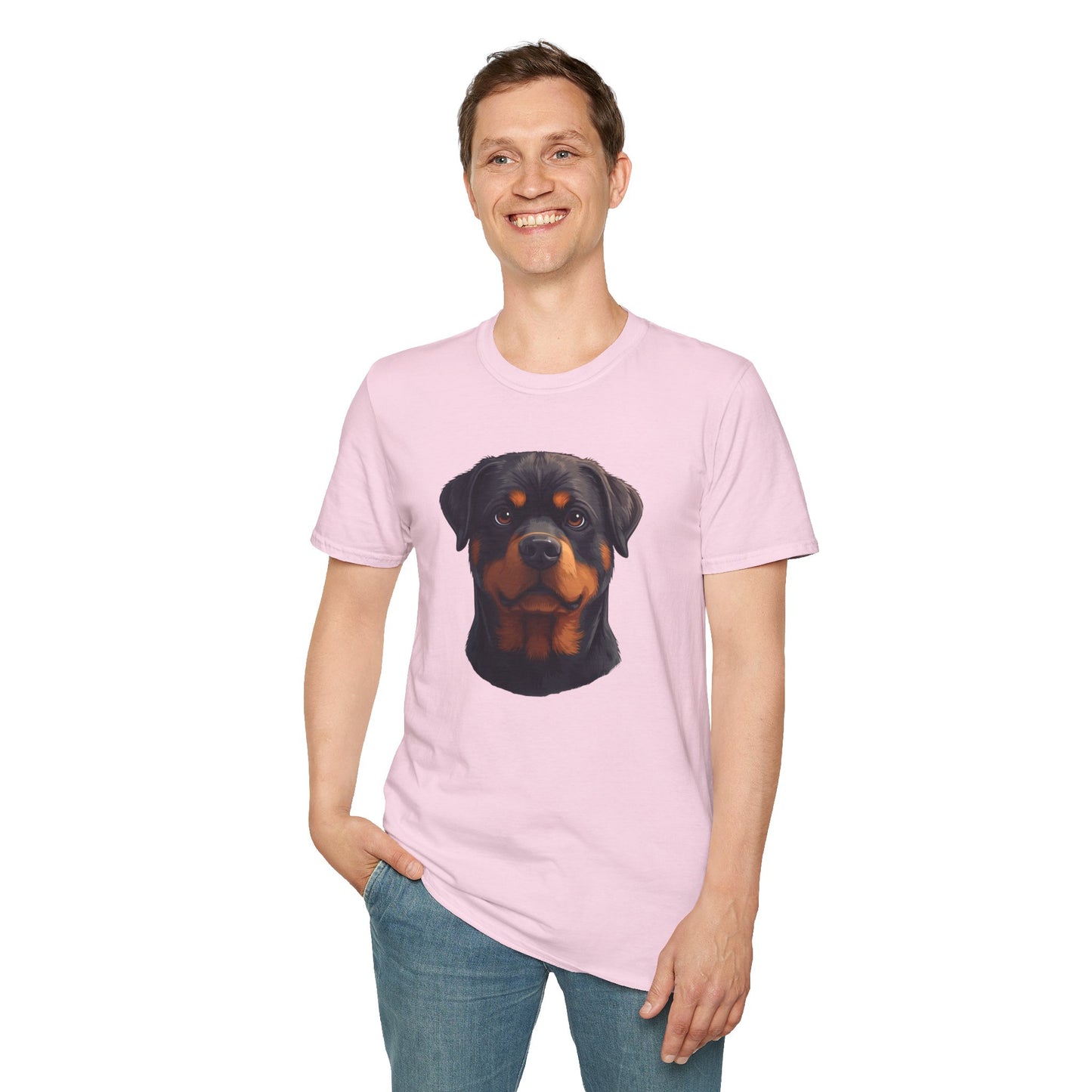 Rottweiler Dog Portrait Shirt – Rottweiler Dog Lover Gift, Cute Dog Mom Tee, Dog Dad Shirt, Pet Breed Apparel