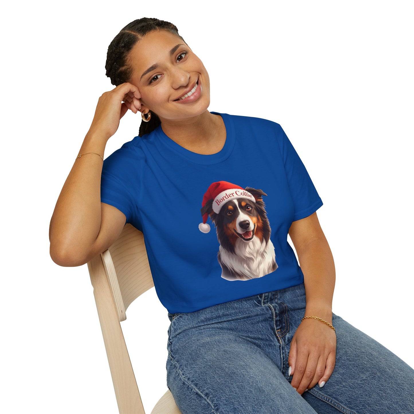 Border Collie Dog Portrait Shirt – Border Collie Dog Lover Gift, Cute Dog Mom Tee, Dog Dad Shirt, Pet Breed Apparel