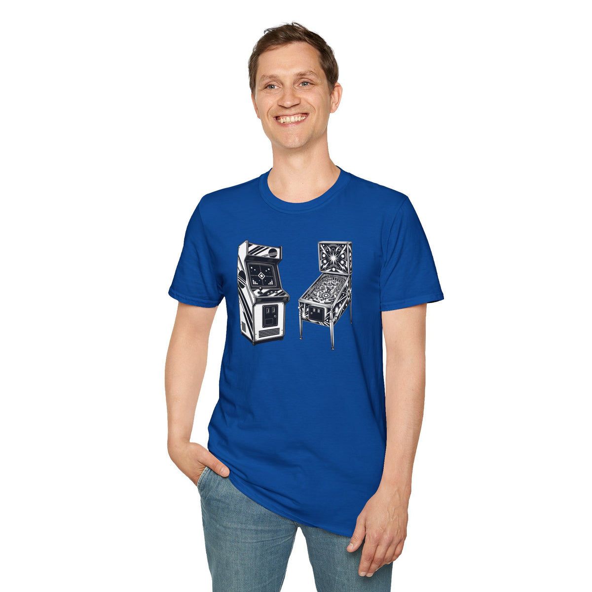 Arcade Game Shirt, Retro Pinball T-Shirt, Vintage Gaming Tee, Game Room Gift, Old School Gamer Shirt