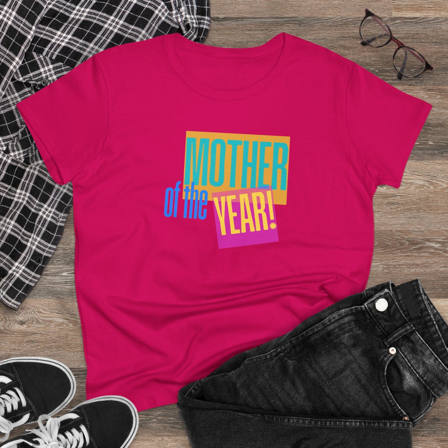 Mother of the Year! T-Shirt, Gift for Mom, Cute Summer Top, Mother's Day Gift, Family Gatherings, Casual Wear, Mom's Birthday