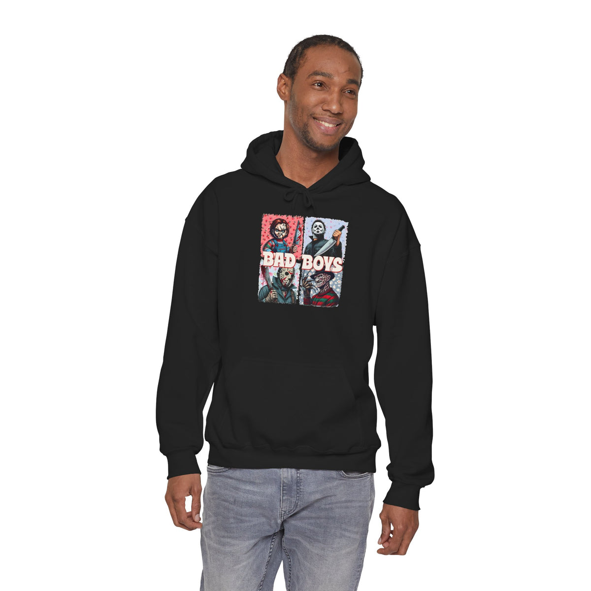 Horror Movie Villains Halloween Bad Boys Unisex Hoodie, Scary Movie Pullover, Horror Movie Sweatshirt, Halloween Costume Hoodie