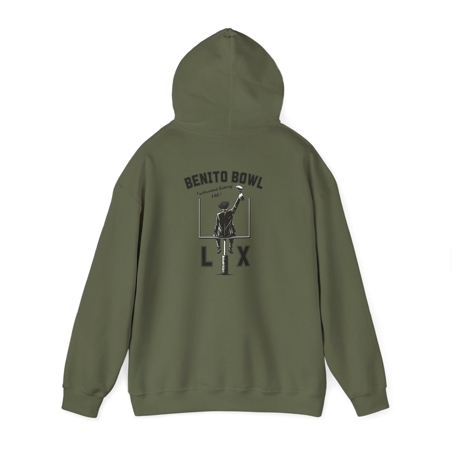 Benito Bowl Witnessed History Live LX Halftime Hoodie, Football Fan Gift, Benito Hoodie, Puerto Rico Boricua Heritage