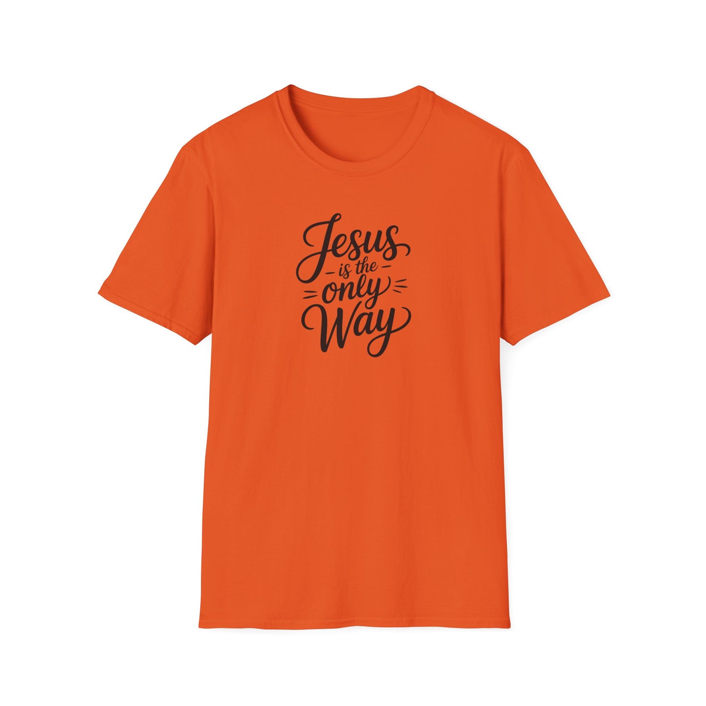Jesus Is the Only Way T-Shirt – Christian Faith Shirt, Inspirational Bible Verse Tee, Religious Graphic Top