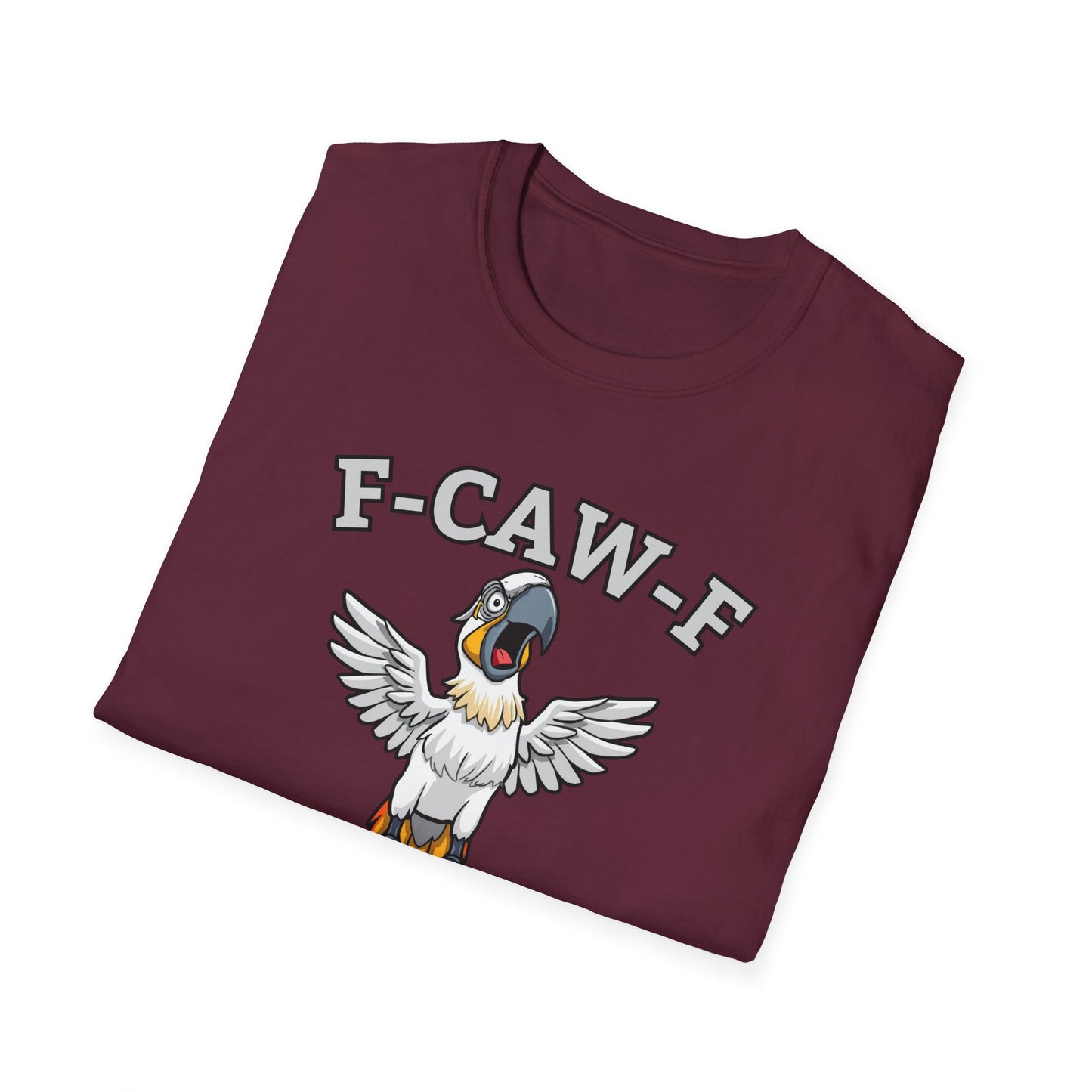 Funny F-CAW-F Macaw Parrot T-Shirt, Parrot Lover Shirt, Macaw Tee, Humorous Top, Macaw Parrot Apparel, Gift for him, Gift for her