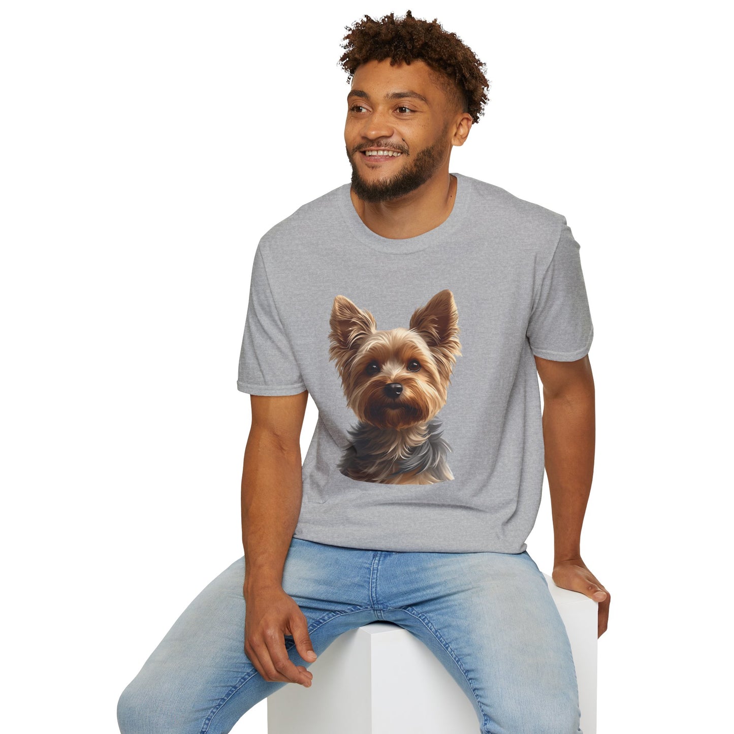 Yorkshire Terrier Dog Portrait Shirt – Yorkie Dog Lover Gift, Cute Dog Mom Tee, Dog Dad Shirt, Pet Breed Apparel