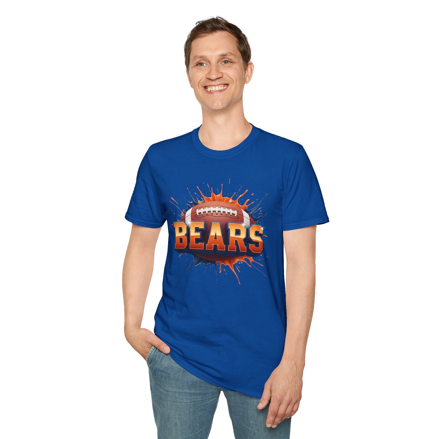 Chicago Football Unisex T-Shirt, Chicago Team Tee, Football Gift for Chicago Fans, Game Day Shirt, Sports Fan Apparel, Football Tee