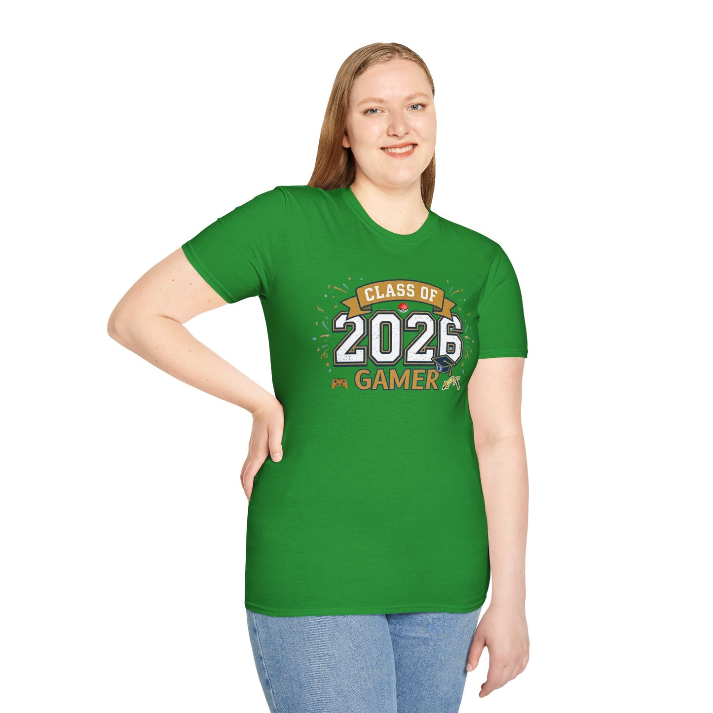 Class of 2026 Gamer T-Shirt – Graduation Gift for Gamers, Senior 2026 Shirt, Video Game Grad Tee, High School or College