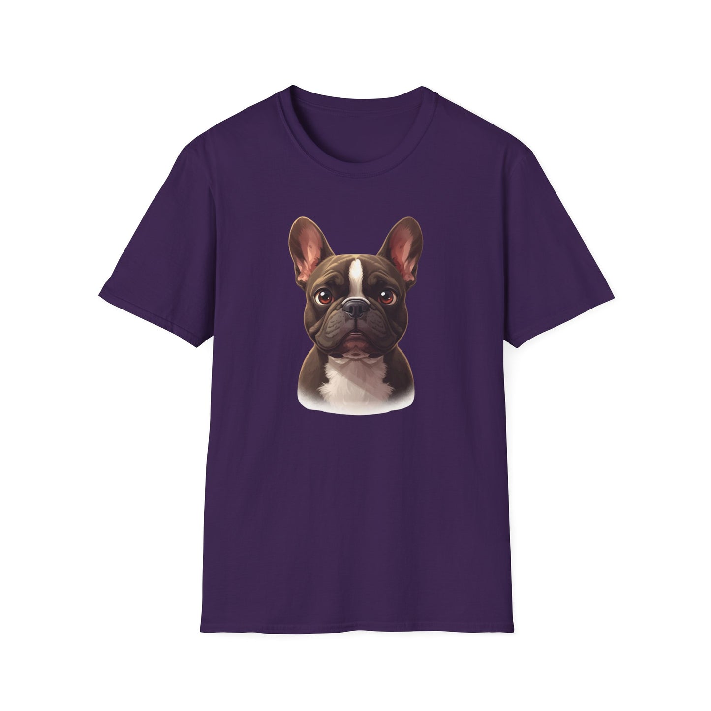 French Bulldog Dog Portrait Shirt – Frenchie Dog Lover Gift, Cute Dog Mom Tee, Dog Dad Shirt, Pet Breed Apparel