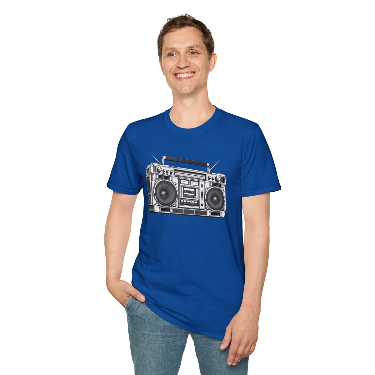 Boombox T-Shirt, Retro Music Shirt, Vintage Cassette Radio Tee, 80s 90s Nostalgia, Music Lover Gift