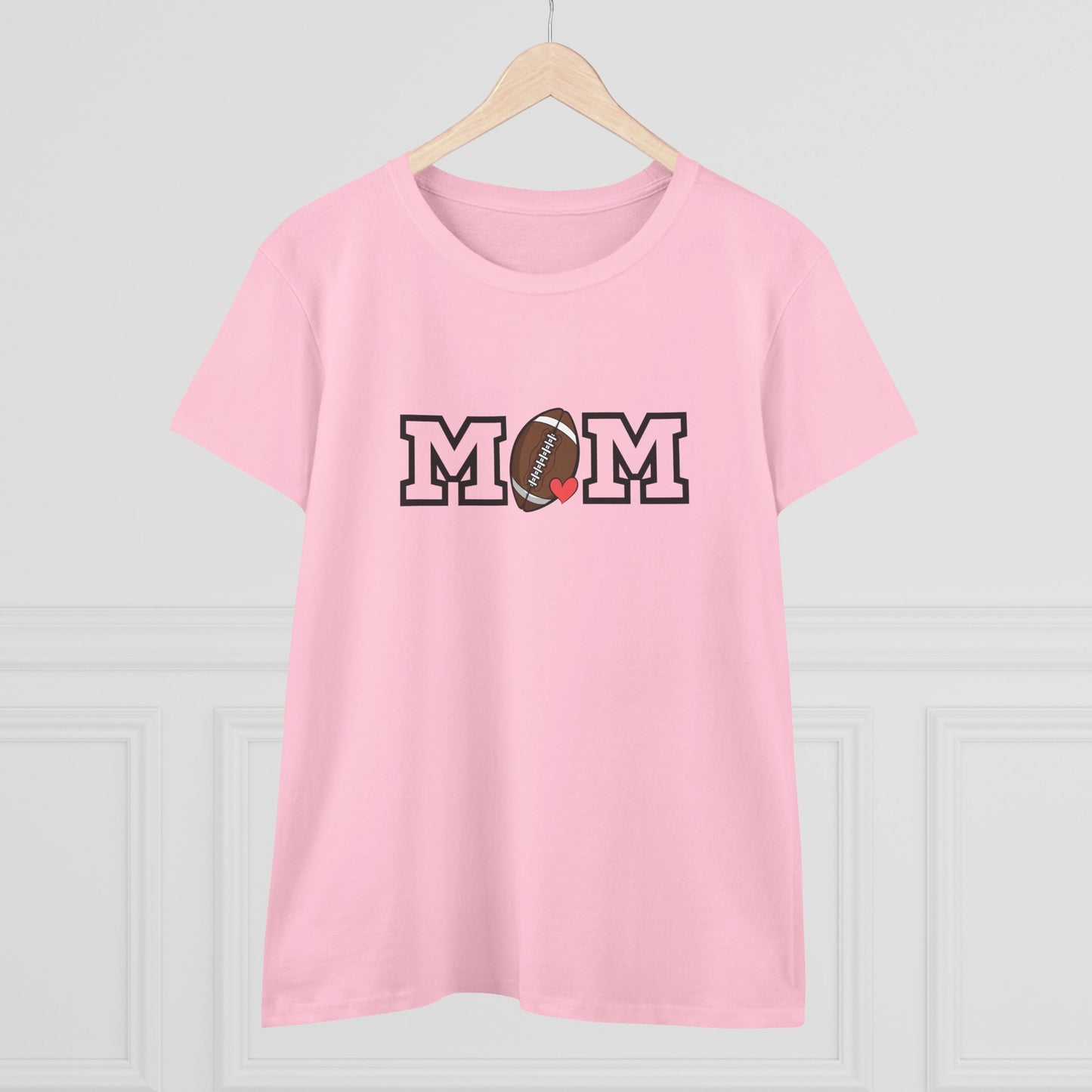Football Mom Shirt, Sports Mom Gift, Cotton T-Shirt, Football Fan Apparel, Mother's Day Tee, Mom loves Football, Sports Mom