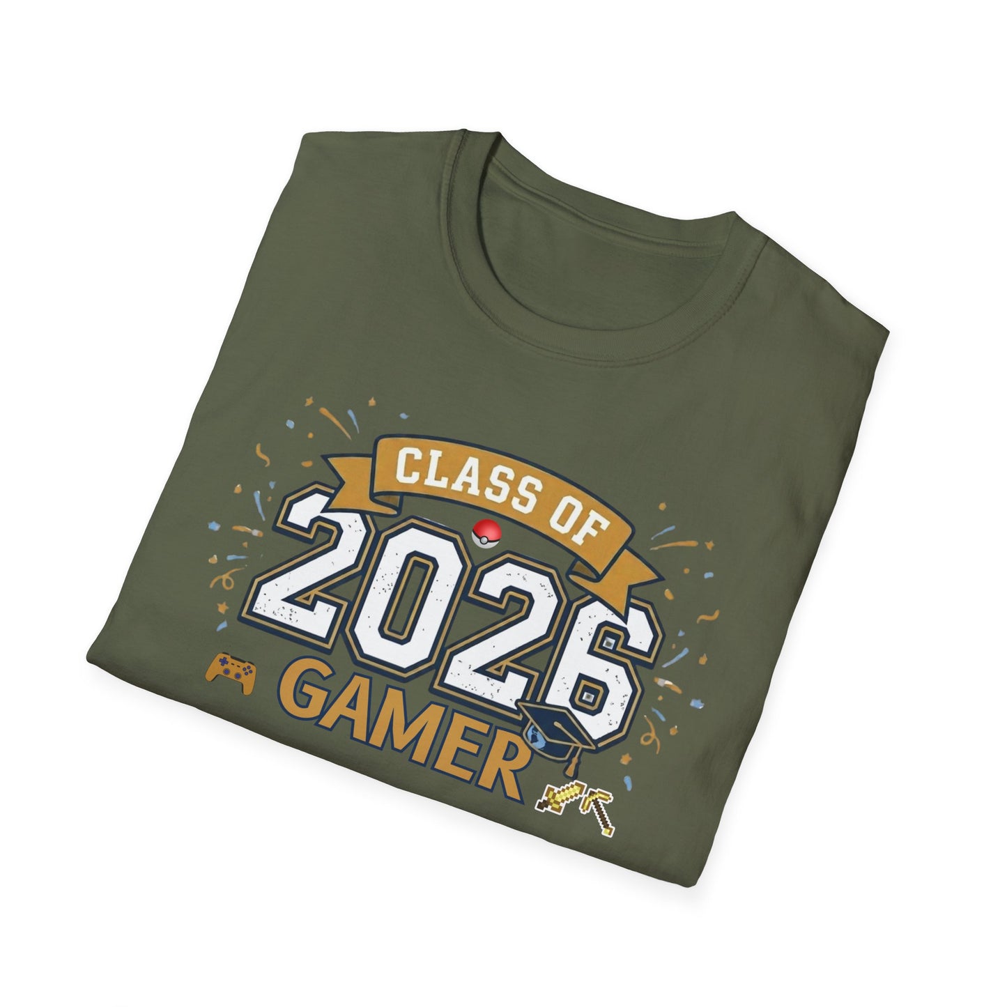 Class of 2026 Gamer T-Shirt – Graduation Gift for Gamers, Senior 2026 Shirt, Video Game Grad Tee, High School or College
