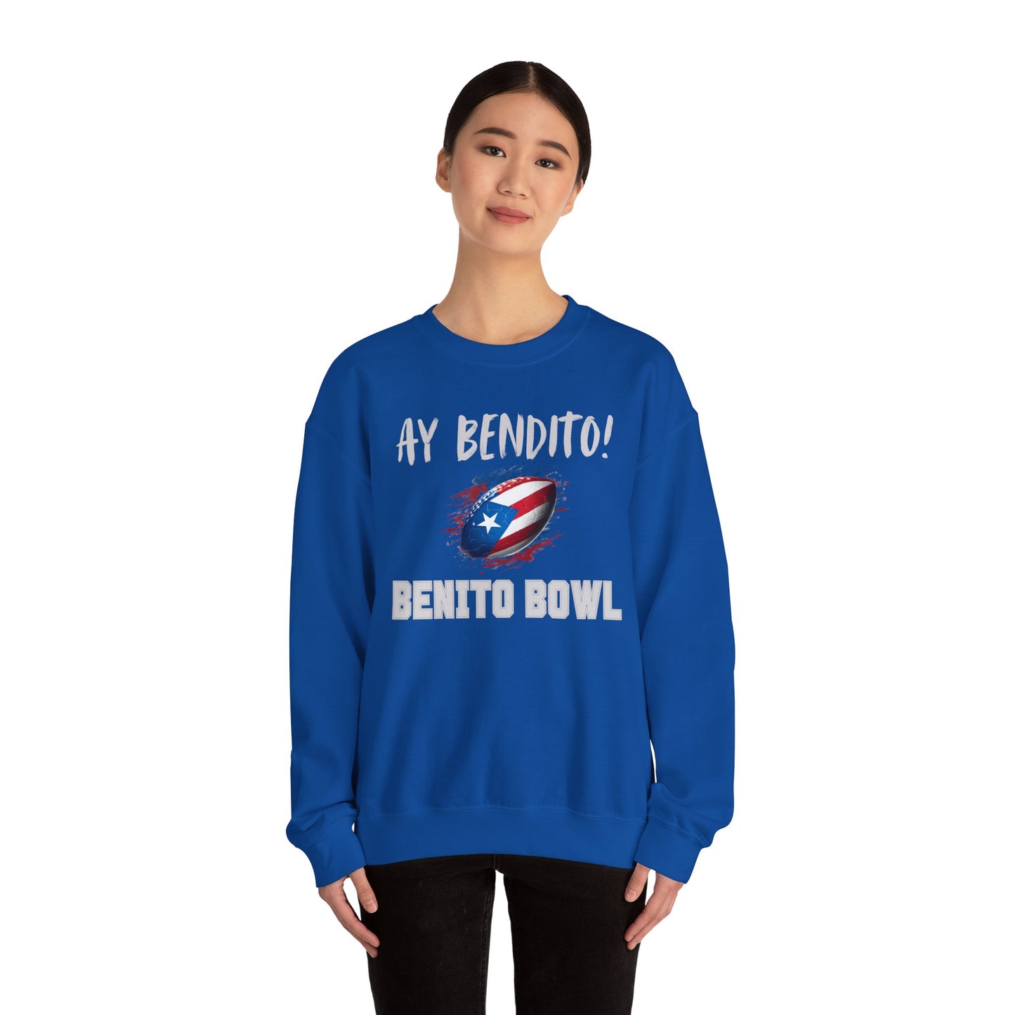 Ay Bendito! Benito Bowl Sweatshirt, Halftime Benito Shirt, Football Fan Gift, Benito Sweatshirt, Puerto Rico Heritage Boriqua Pride Gift