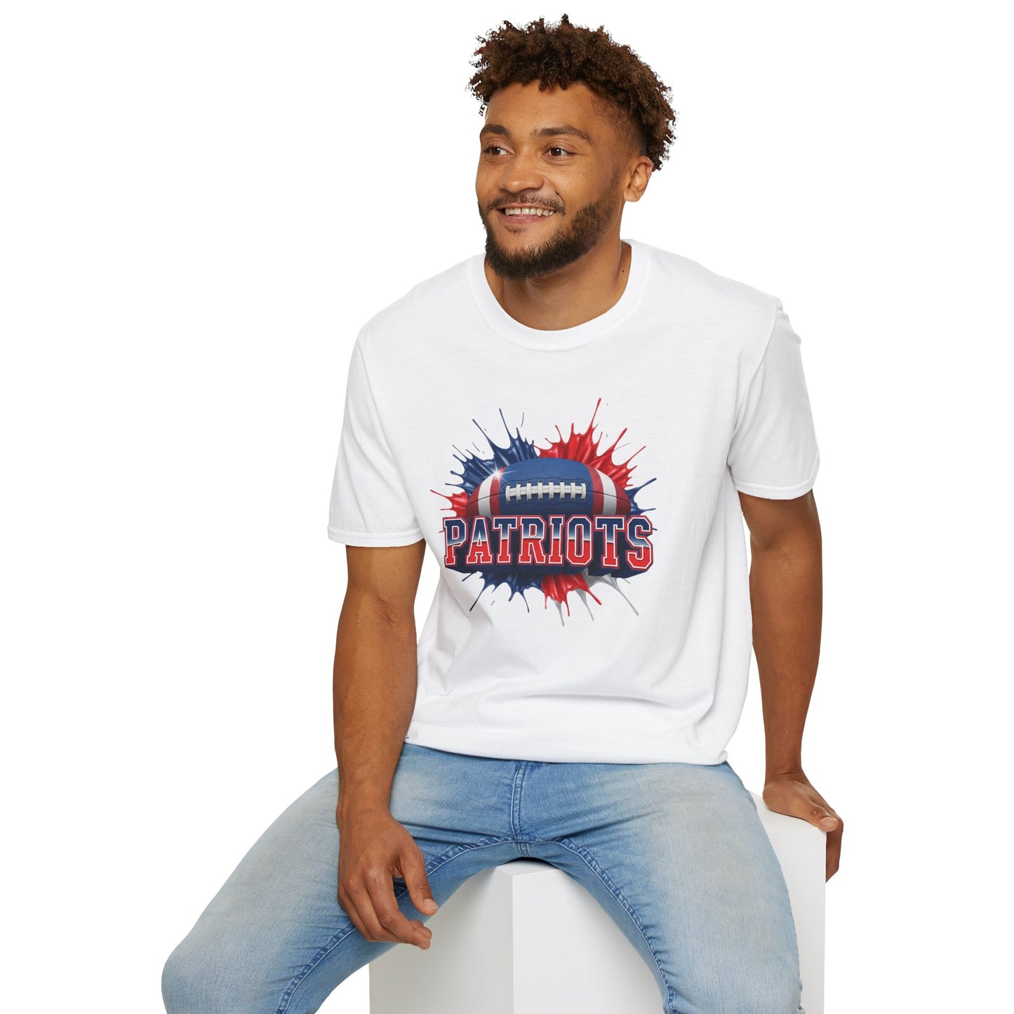 New England Football Unisex T-Shirt, New England Team Tee, Football Gift for New England Fans, Game Day Shirt Sports Fan Football Apparel