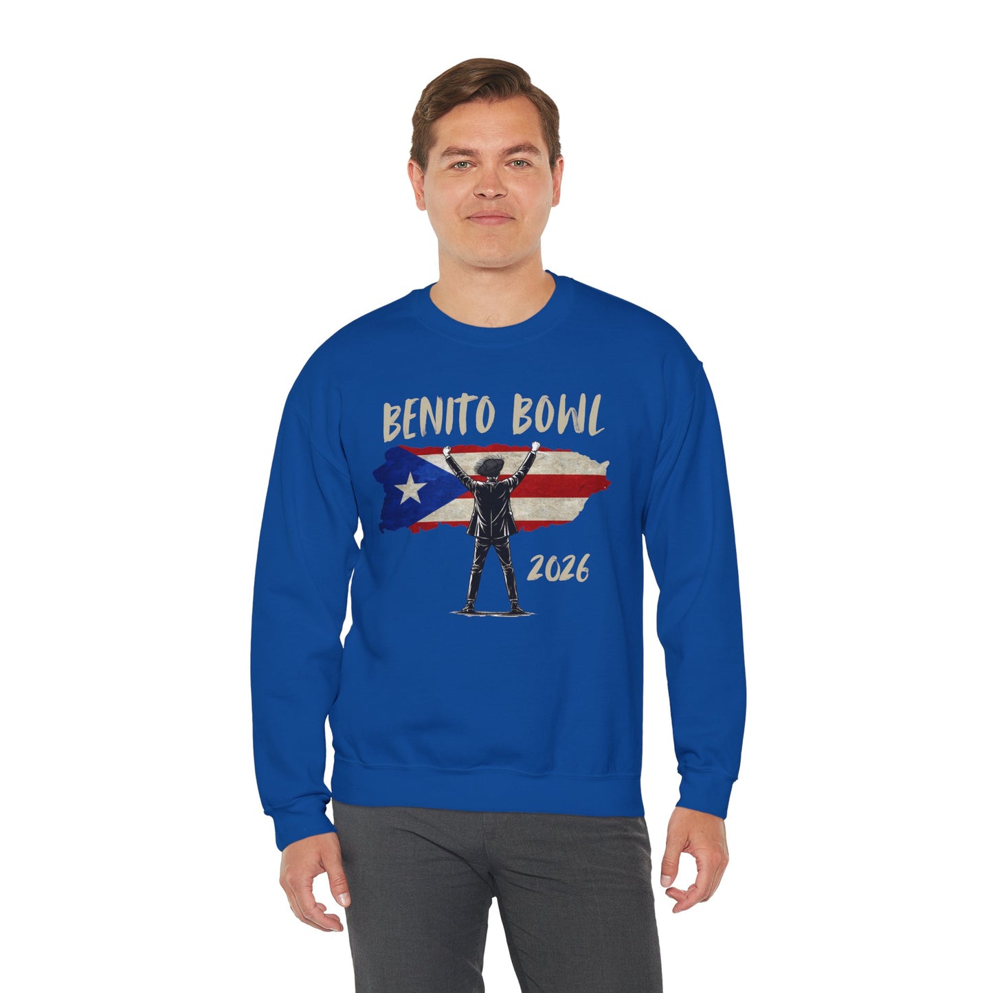 Benito Bowl 2026 PR Flag Sweatshirt, Benito Bowl, Football Fan Gift, Puerto Rico Boricua Heritage Culture Pride sweatshirt