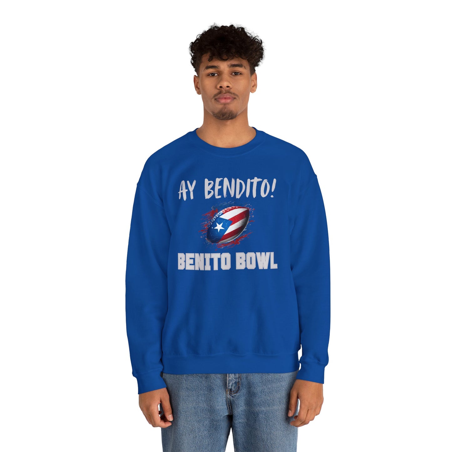 Ay Bendito! Benito Bowl Sweatshirt, Halftime Benito Shirt, Football Fan Gift, Benito Sweatshirt, Puerto Rico Heritage Boriqua Pride Gift