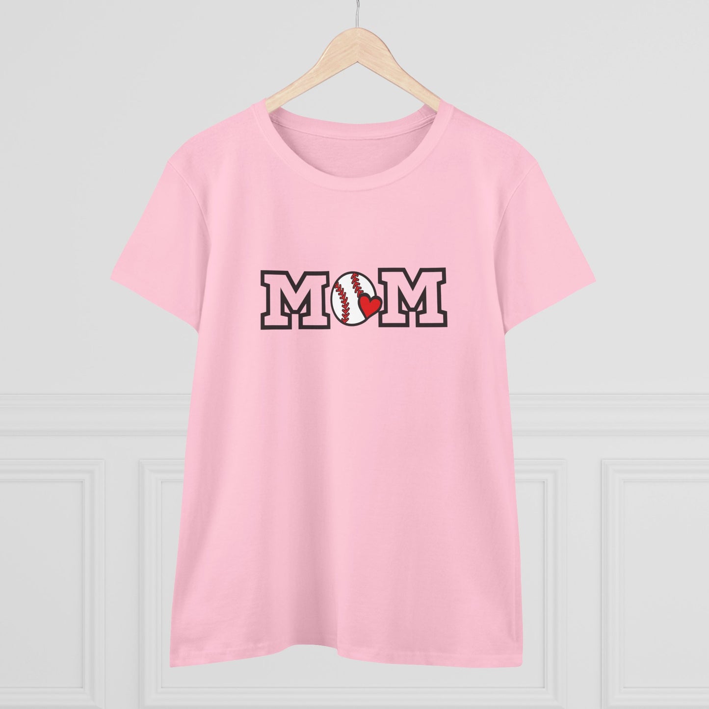 Baseball Mom Shirt, Sports Mom Gift, Cotton T-Shirt, Baseball Fan Apparel, Mother's Day Tee, Mom loves Baseball, Sports Mom