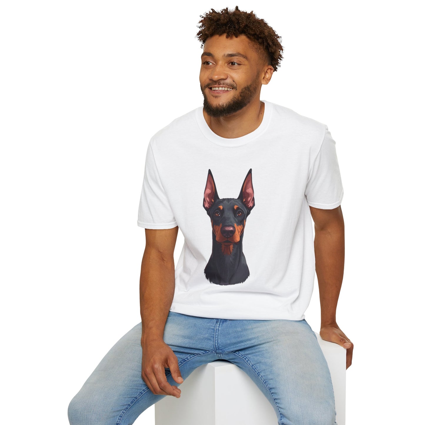 Doberman Dog Portrait Shirt – Doberman Dog Lover Gift, Cute Dog Mom Tee, Dog Dad Shirt, Pet Breed Apparel