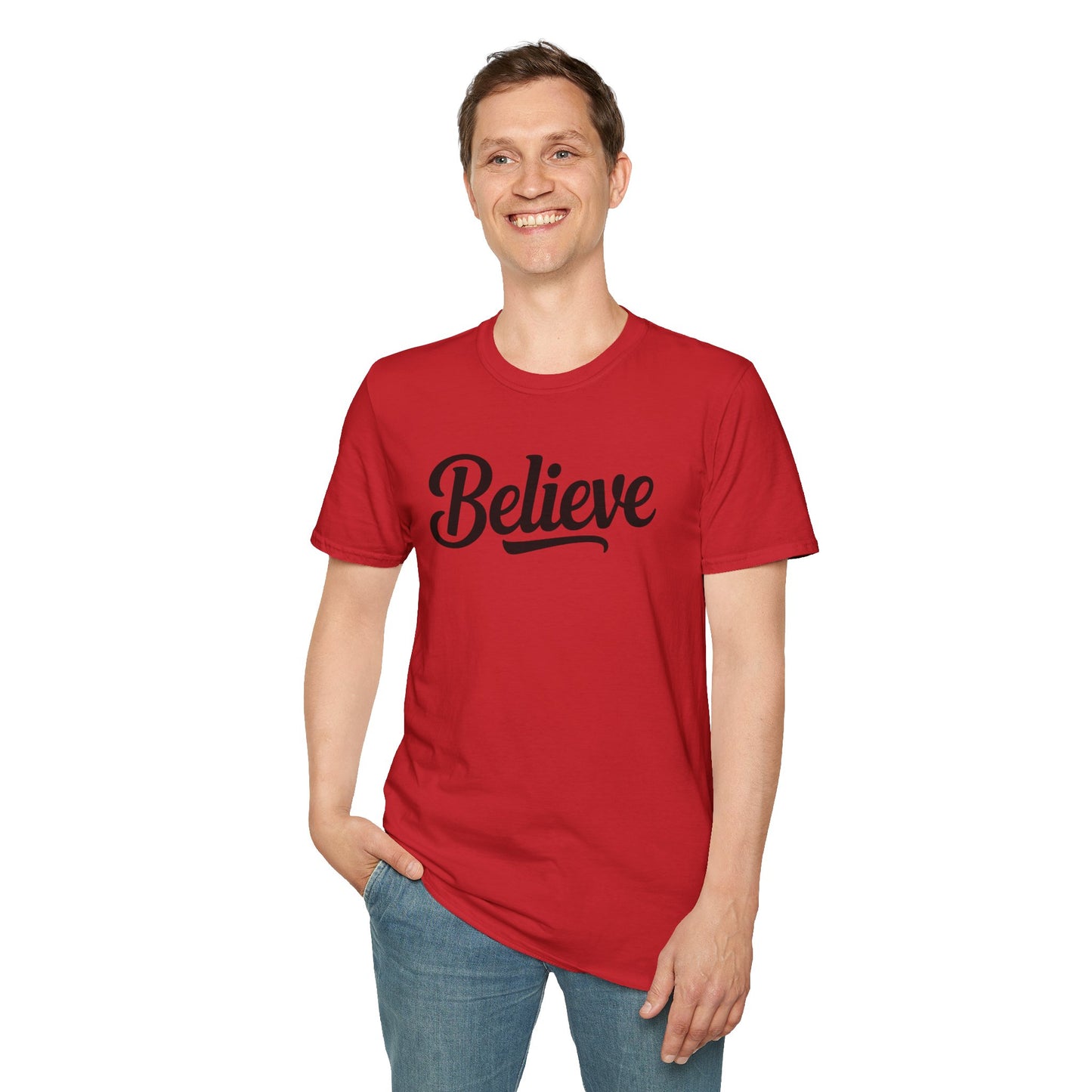 Believe T-Shirt – Inspirational Faith Shirt, Christian Motivational Tee, Positive Encouragement Apparel