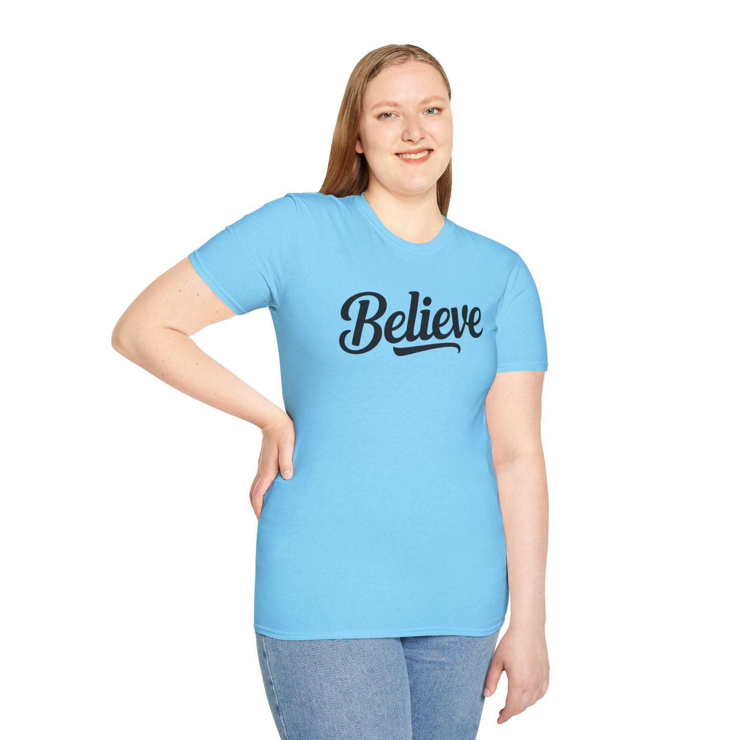 Believe T-Shirt – Inspirational Faith Shirt, Christian Motivational Tee, Positive Encouragement Apparel