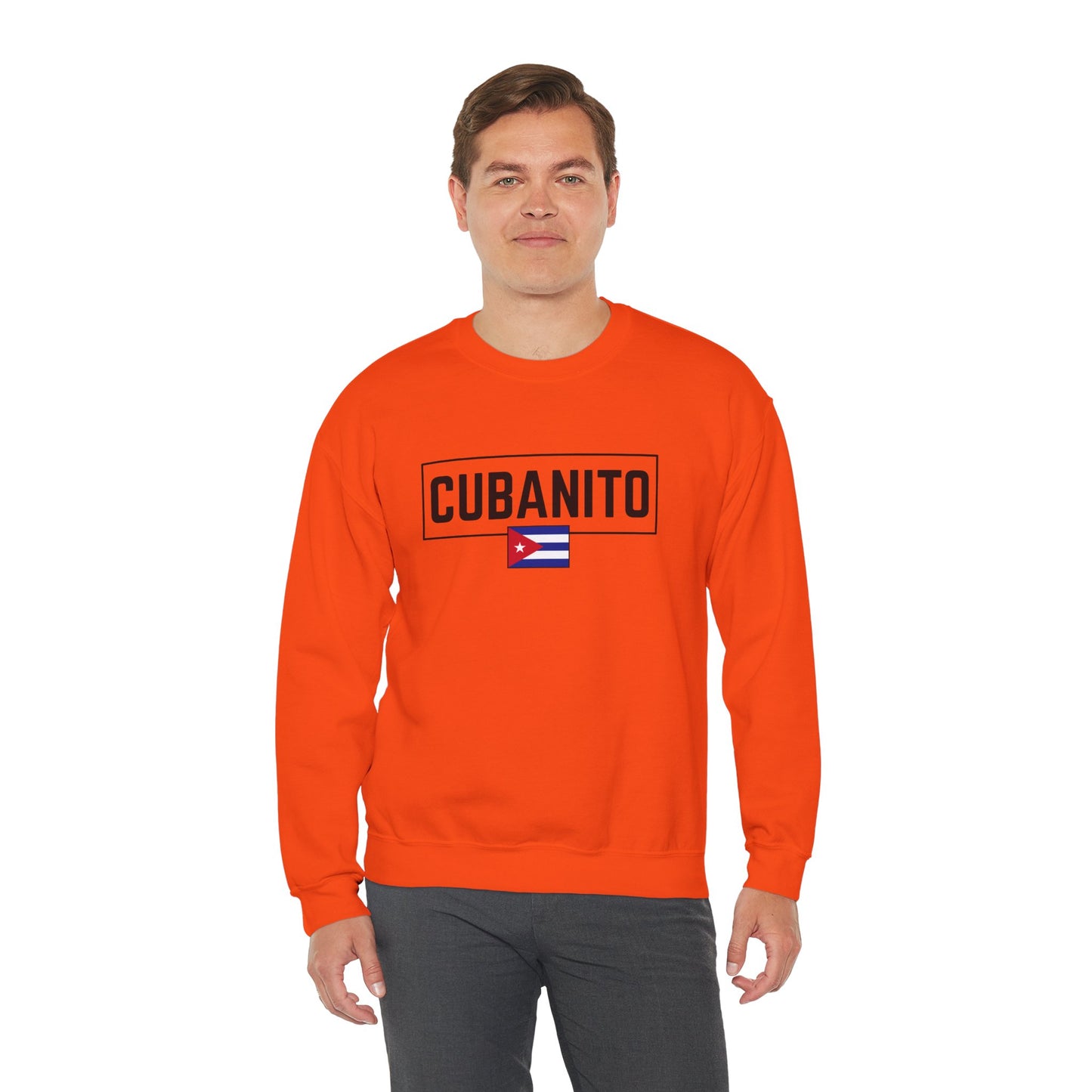 CUBANITO Sweatshirt – Cuban Flag Sweatshirt for Men, Latino Pride Sweatshirt, Cuba Heritage Top, Cuban Culture Graphic Sweatshirt