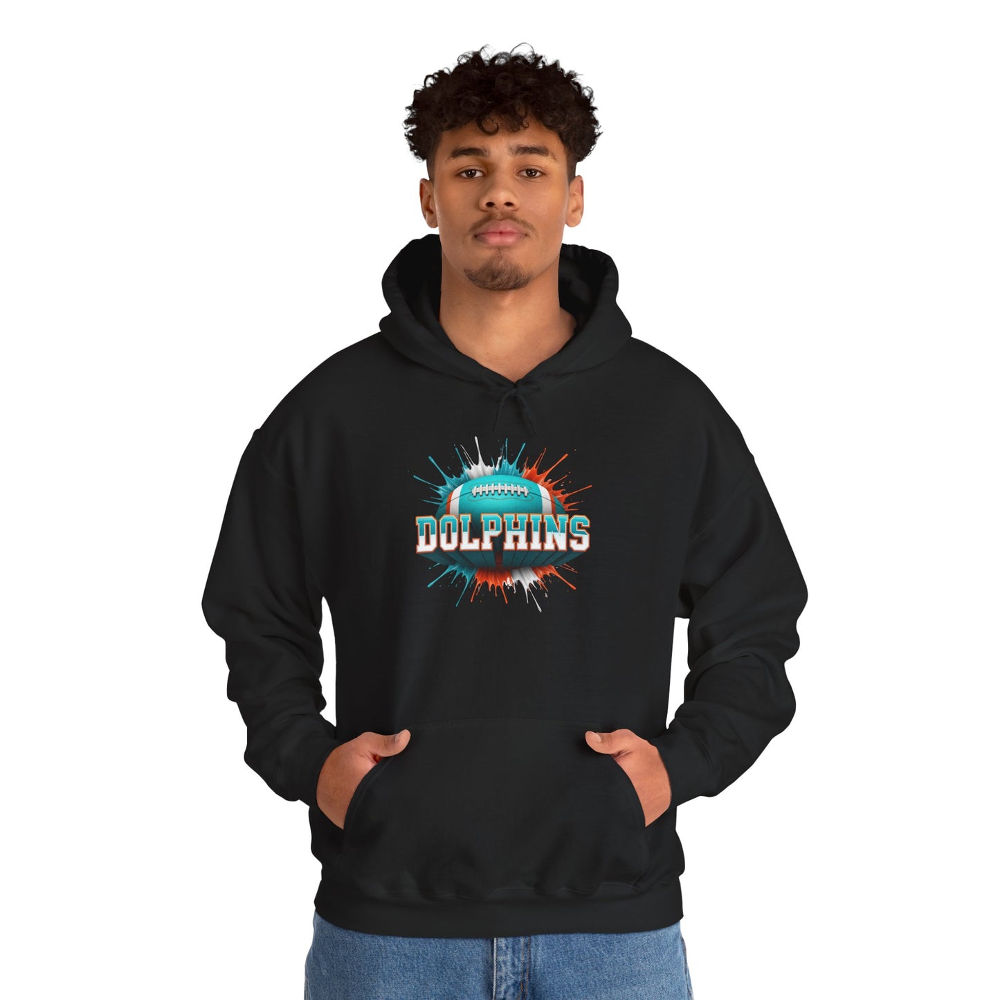 Miami Football Hoodie, Miami Team Hoodie, Football Gift for Miami Fans, Game Day Sports Fan Apparel, Football Fan Gift
