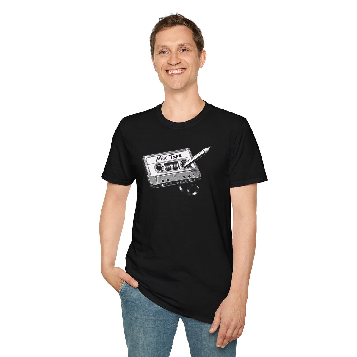 Retro Cassette Shirt, Vintage Music T-Shirt, Analog Audio Tee, Old School Music Lover Gift