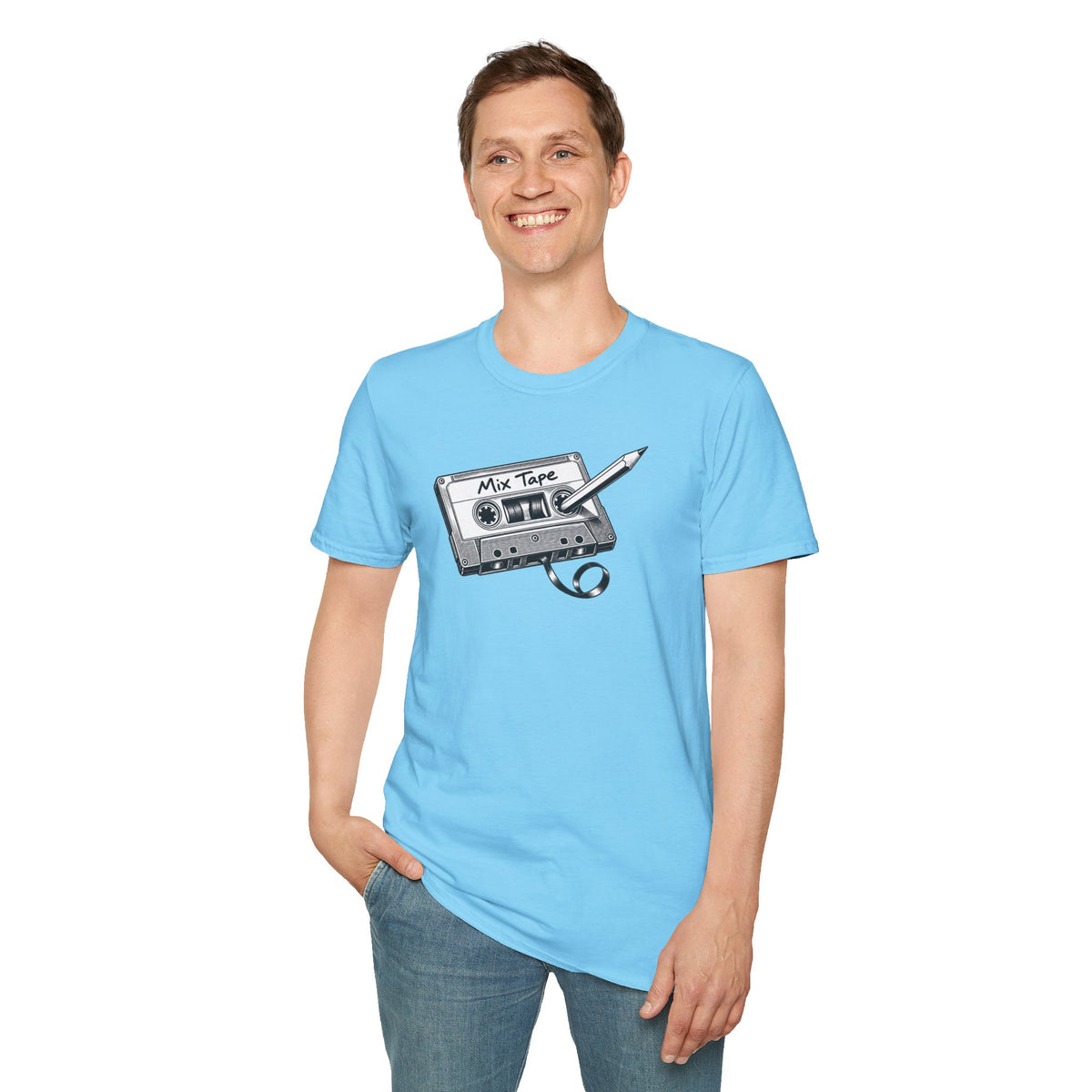Retro Cassette Shirt, Vintage Music T-Shirt, Analog Audio Tee, Old School Music Lover Gift