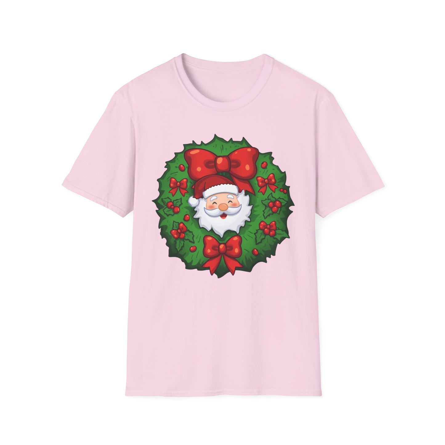 Santa Wreath Shirt, Family Christmas Shirts, Christmas T Shirt, Holiday Shirt, Cute Xmas Shirt for the family, Holiday Gift
