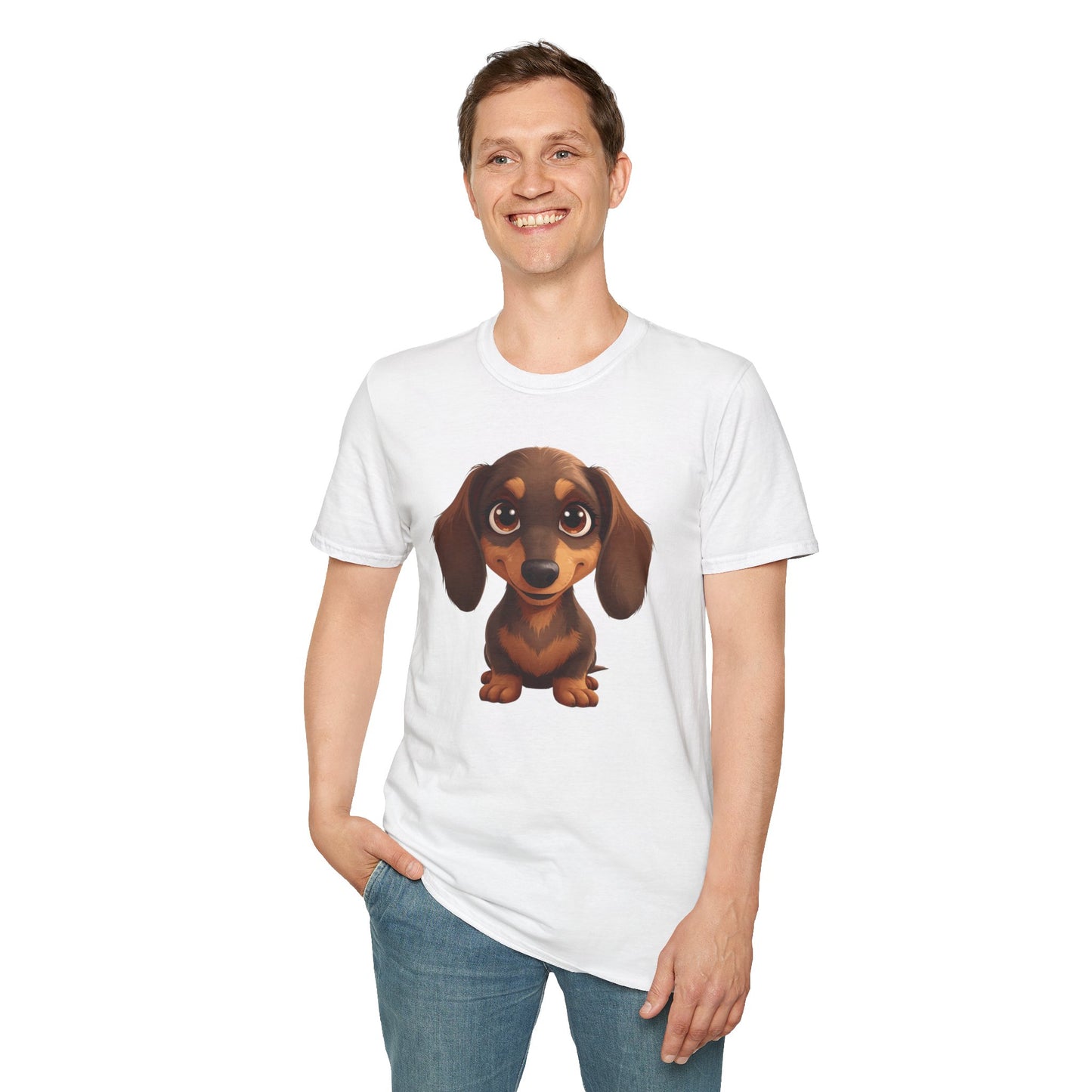 Dachshund Dog Portrait Shirt – Wiener Dog Lover Gift, Cute Dog Mom Tee, Dog Dad Shirt, Pet Breed Apparel