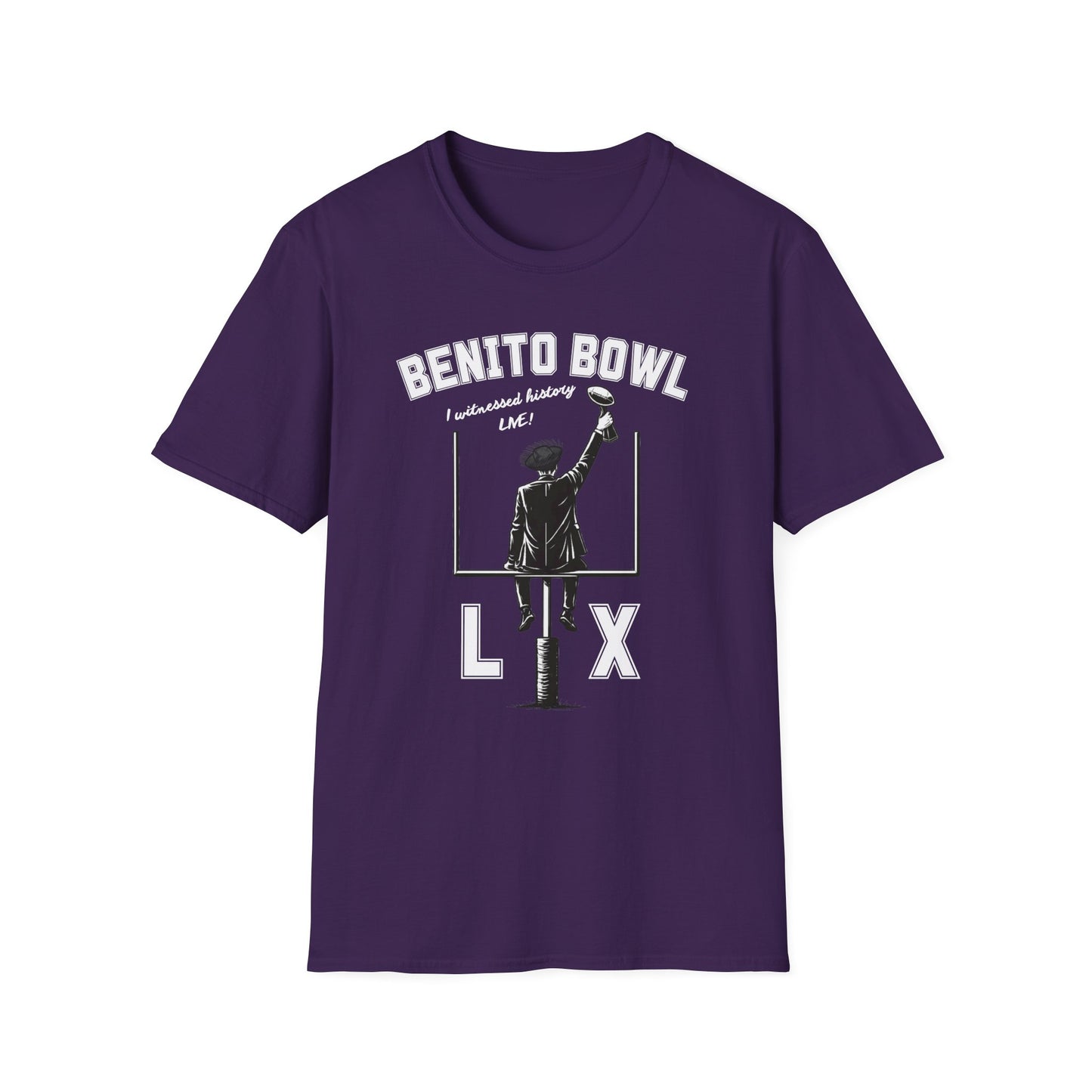 Benito Bowl LX Shirt – Witnessed History Live – Football Graphic Tee, Benito Bowl Shirt, Football Fan Gift, Puerto Rico Heritage Tee, Boricua Pride Gift