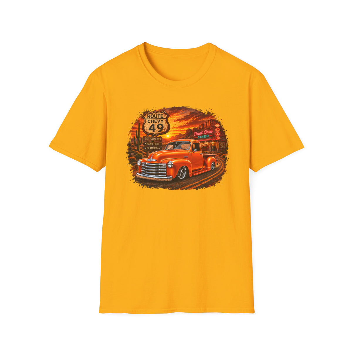 Classic Pickup Truck Shirt, Vintage Truck T-Shirt, Desert Highway Tee, Retro Car Lover Gift, Old School Truck Shirt