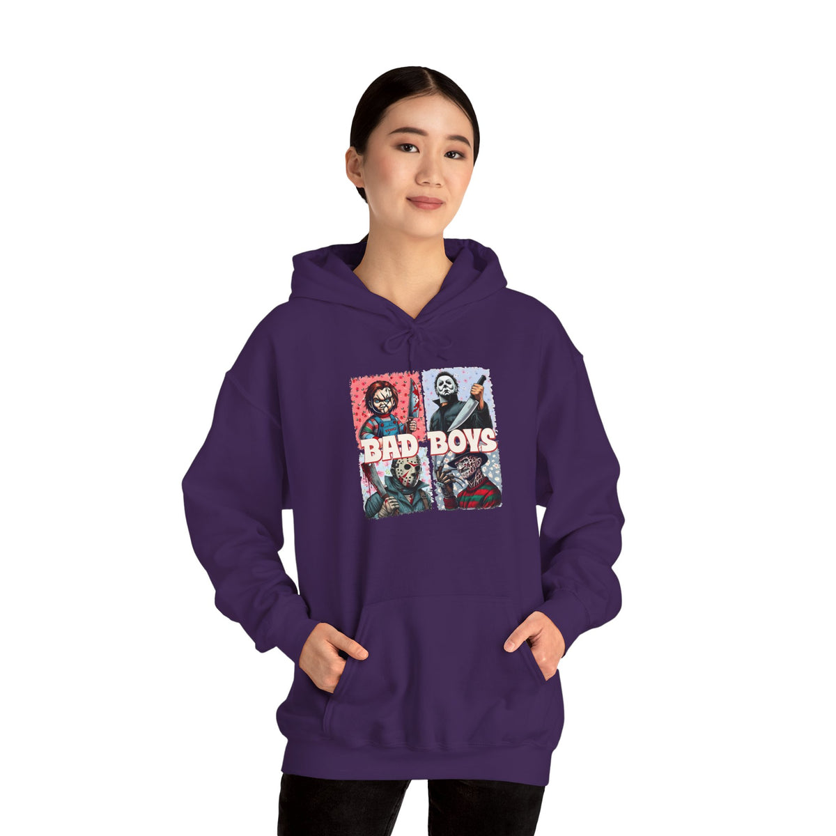 Horror Movie Villains Halloween Bad Boys Unisex Hoodie, Scary Movie Pullover, Horror Movie Sweatshirt, Halloween Costume Hoodie