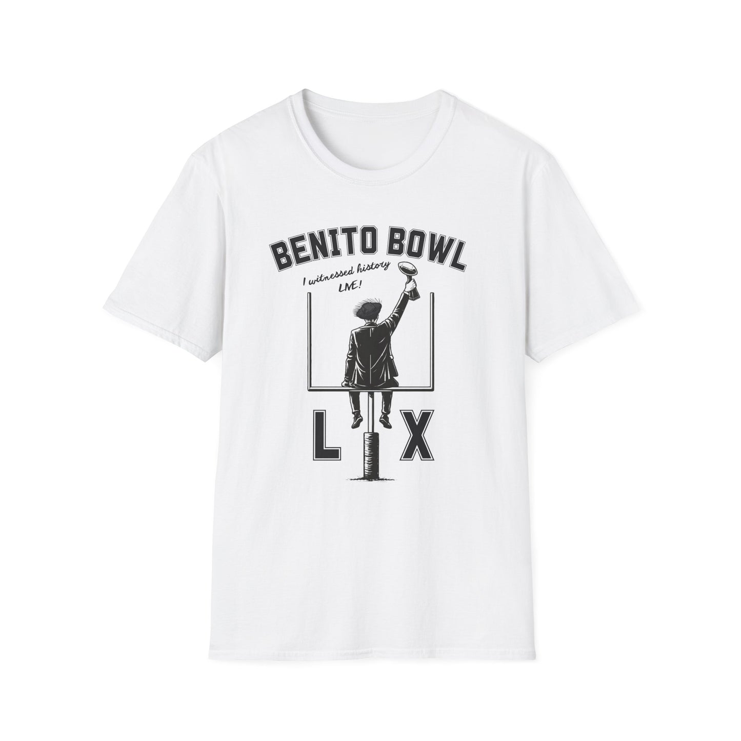 Benito Bowl LX Shirt – Witnessed History Live – Football Graphic Tee, Benito Bowl Shirt, Football Fan Gift, Puerto Rico Heritage Tee, Boricua Pride Gift