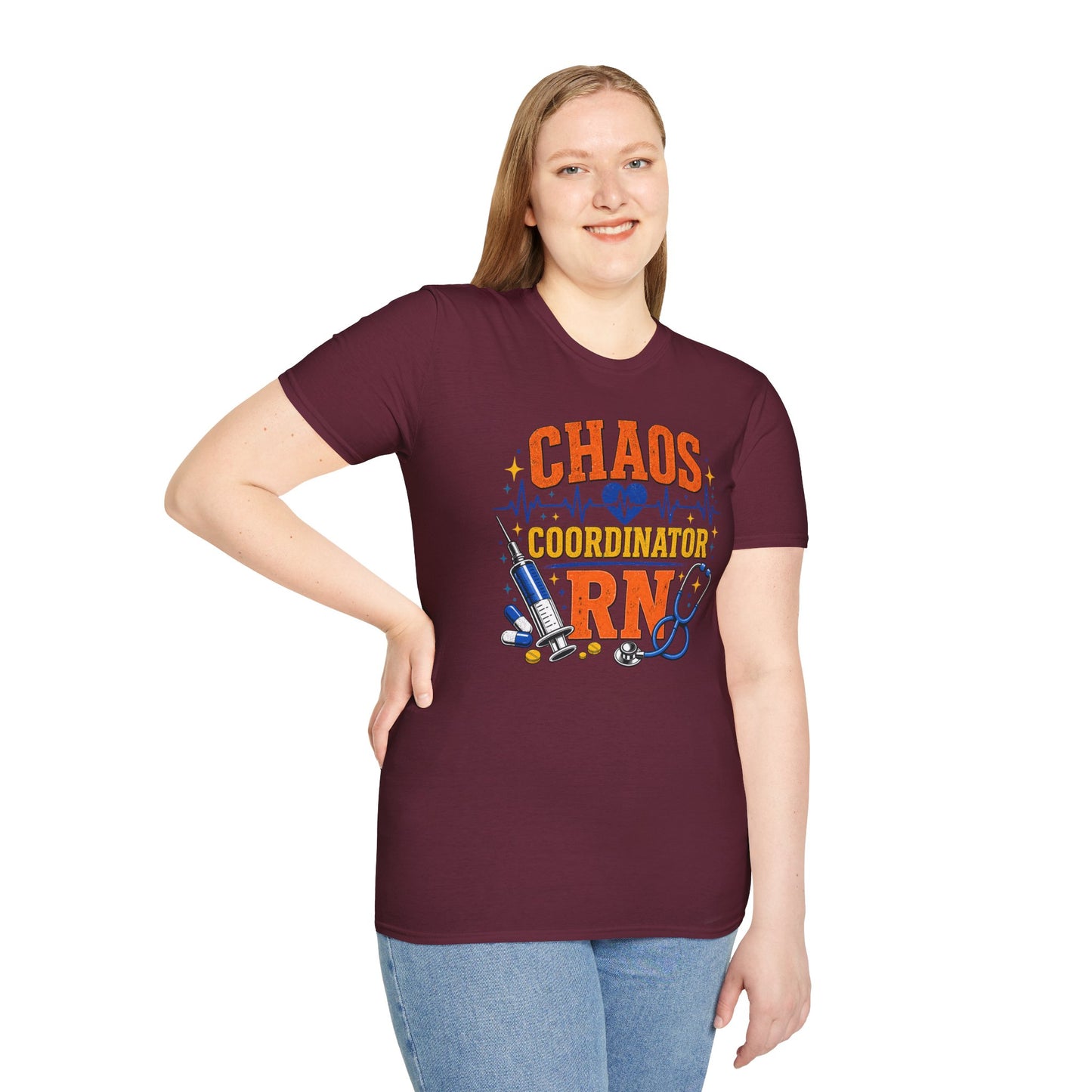 Chaos Coordinator RN Shirt – Funny Nurse Shirt – Nurse Life Tee – Medical Humor Gift for Nurses, RN LPN CNA Nursing Shirt